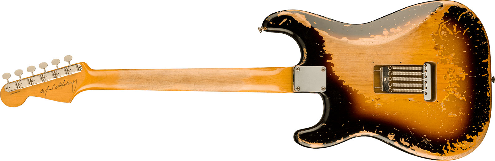 Fender Mike Mccready Strat Mex Signature 3s Trem Rw - Road Worn 3-color Sunburst - Kenmerkende elektrische gitaar - Variation 1
