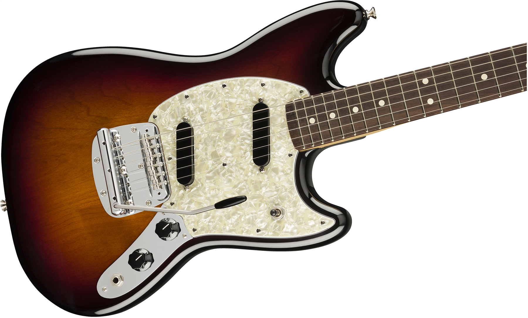 Fender Mustang American Performer Usa Ss Rw - 3-color Sunburst - Guitarra eléctrica de doble corte. - Variation 2