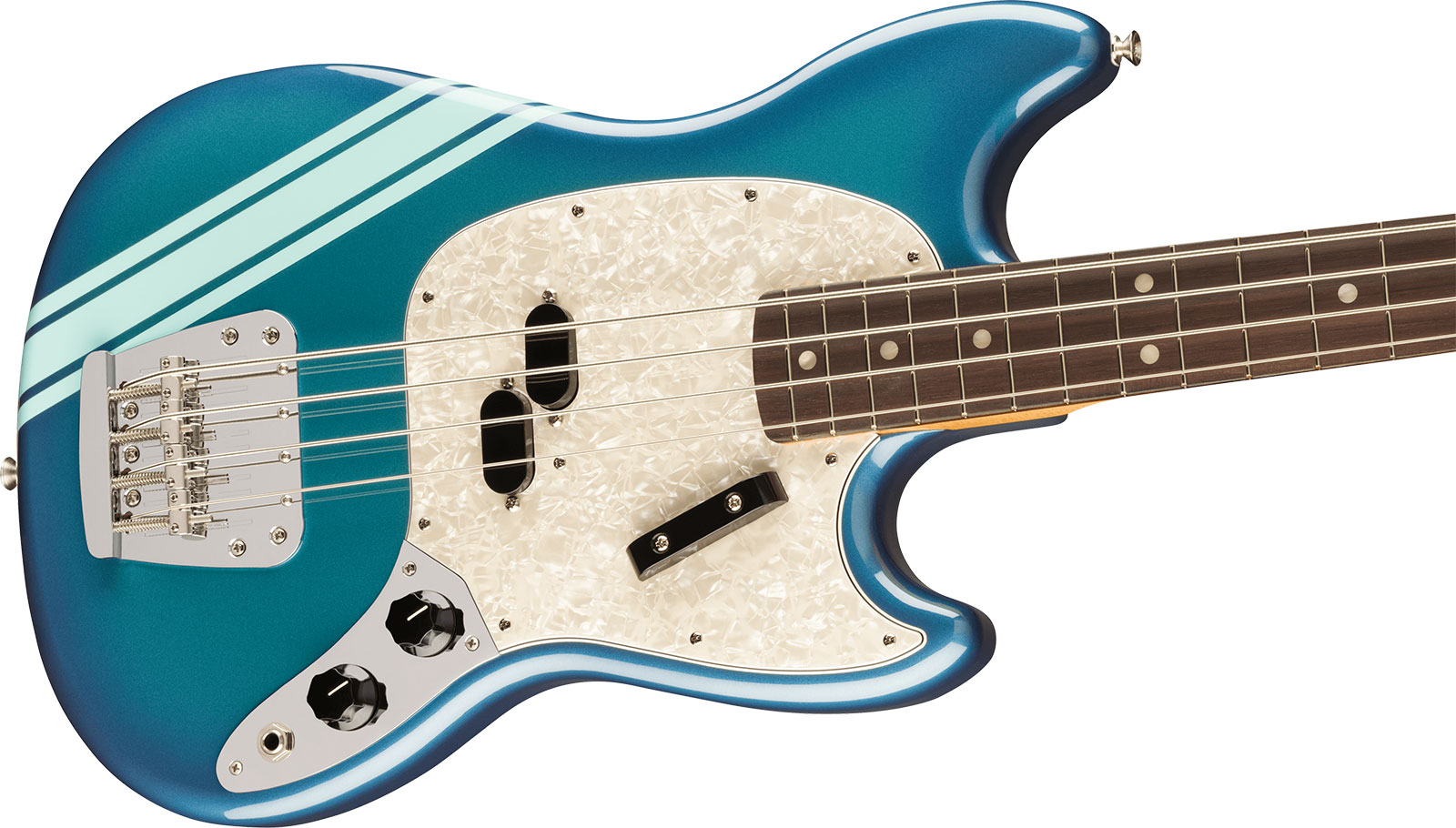 Fender Mustang Bass 70s Competition Vintera 2 Rw - Competition Blue - Solid body elektrische bas - Variation 2
