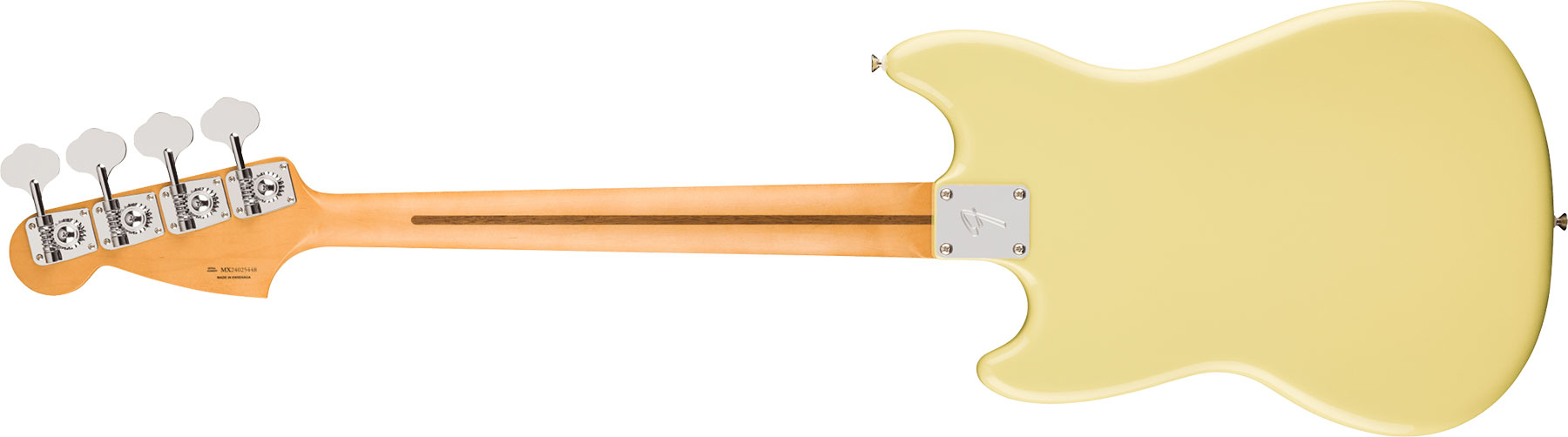 Fender Mustang Bass Pj Player Ii Mex Ss Rw - Hialeah Yellow - Solid body elektrische bas - Variation 1