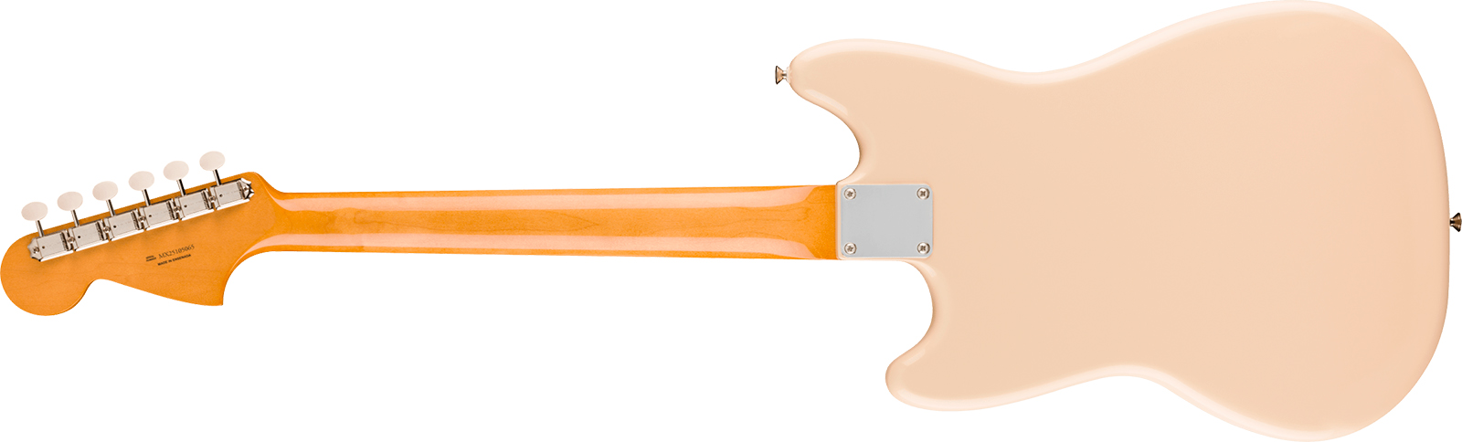 Fender Mustang Mid 60s Vintera 3 Mex Shsc 2s Trem Rw - Olympic White - Retro-rock elektrische gitaar - Variation 1