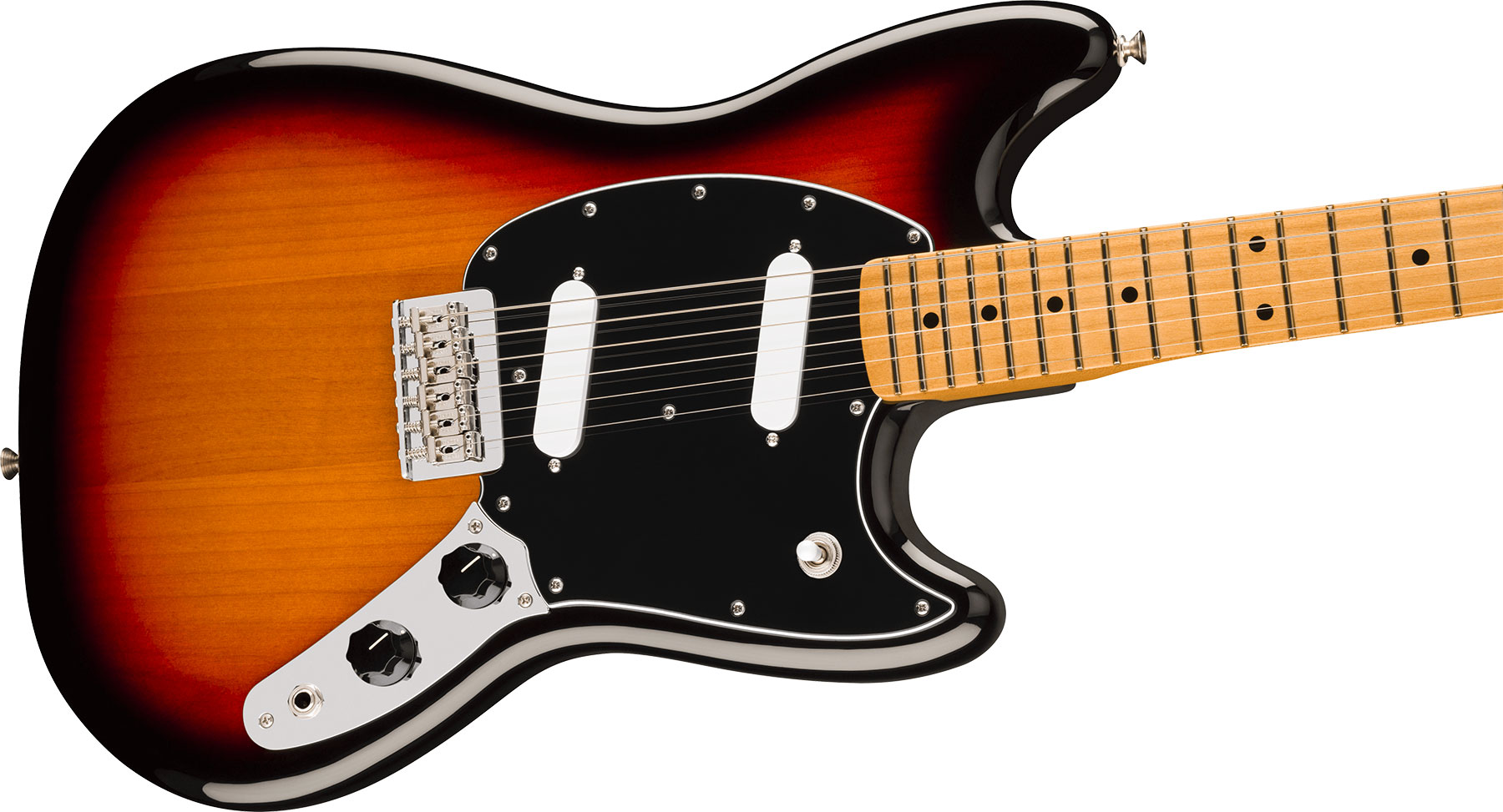 Fender Mustang Player Ii Mex 2s Ht Mn - 3-color Sunburst - Retro-rock elektrische gitaar - Variation 2