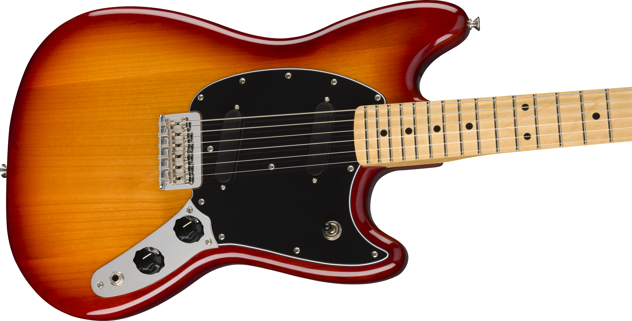 Fender Mustang Player Mex Ht 2s Mn - Sienna Sunburst - Retro-rock elektrische gitaar - Variation 2