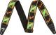 Neon Monogrammed Guitar Strap - Green/Orange