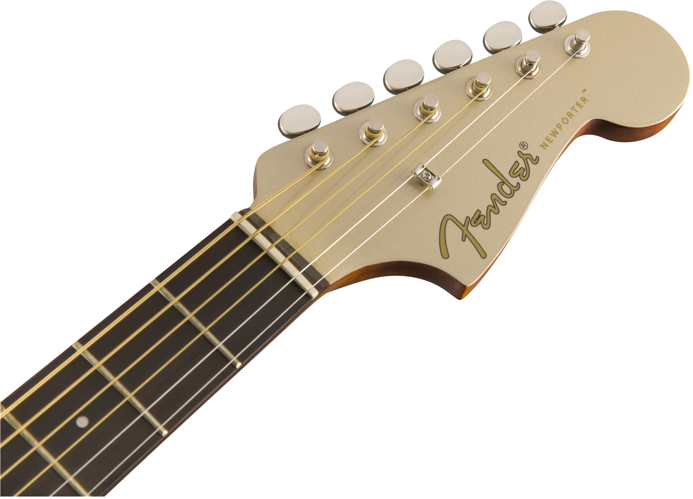 Fender Newporter Player Auditorium Cw Epicea Acajou Wal - Champagne - Elektro-akoestische gitaar - Variation 5