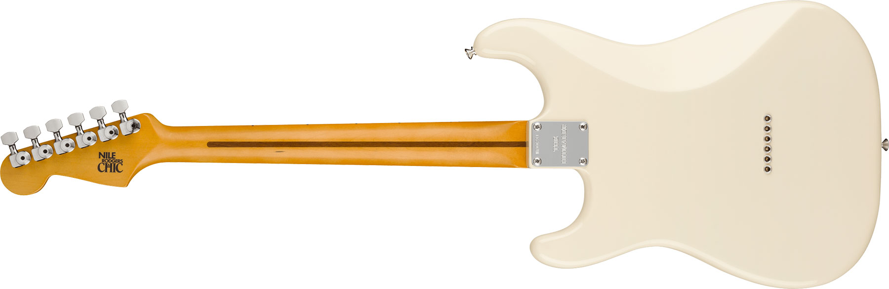Fender Nile Rodgers Strat Hitmaker Usa Signature 3s Ht Mn - Olympic White - Elektrische gitaar in Str-vorm - Variation 1