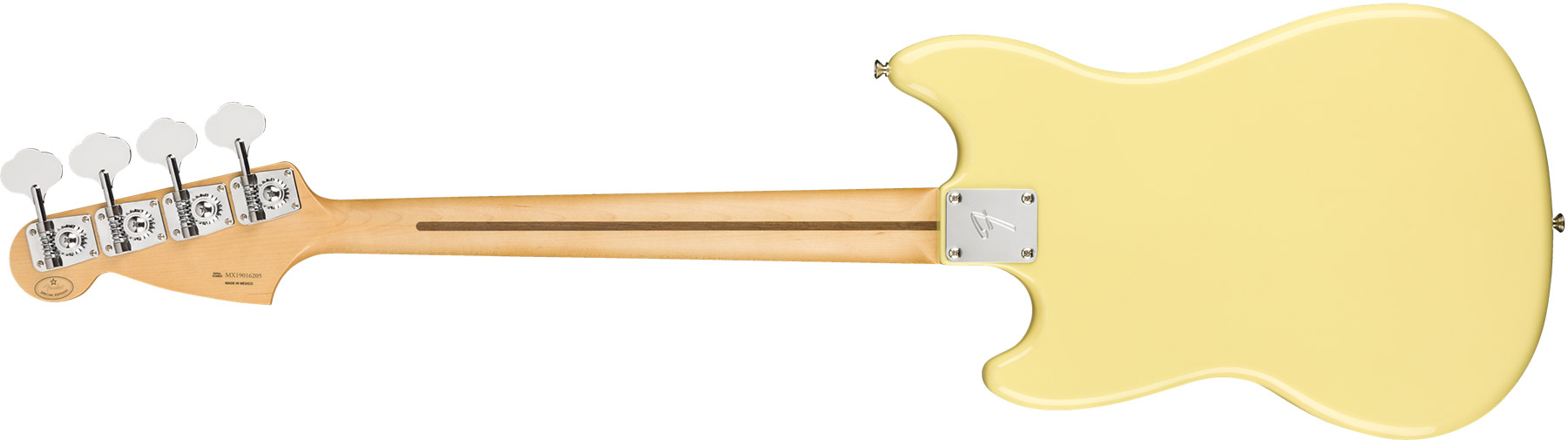 Fender Player Mustang Bass Pj Ltd Mex Mn - Canary - Solid body elektrische bas - Variation 1
