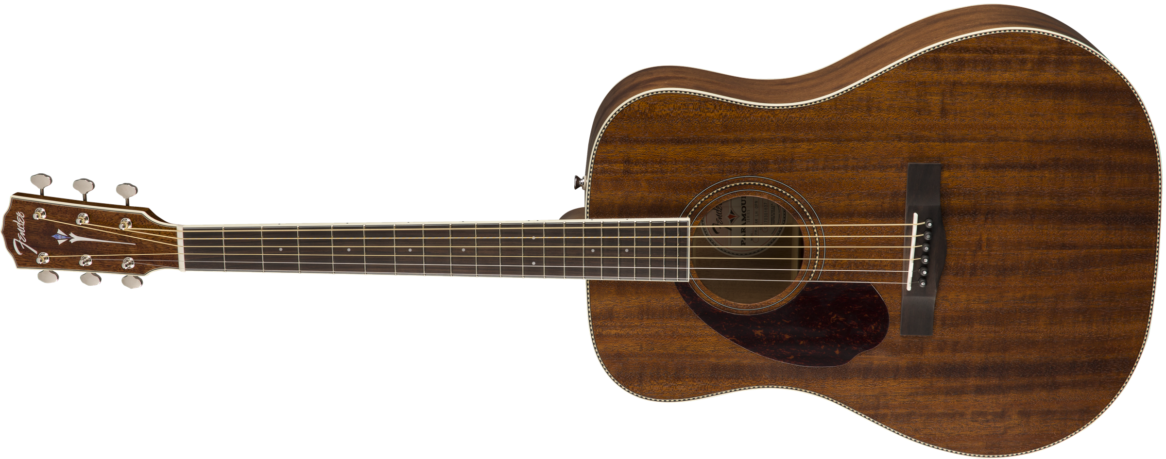 Fender Pm-1 Lh Gaucher Paramount Dreadnought Tout Acajou Ova +etui - Natural - Westerngitaar & electro - Variation 2