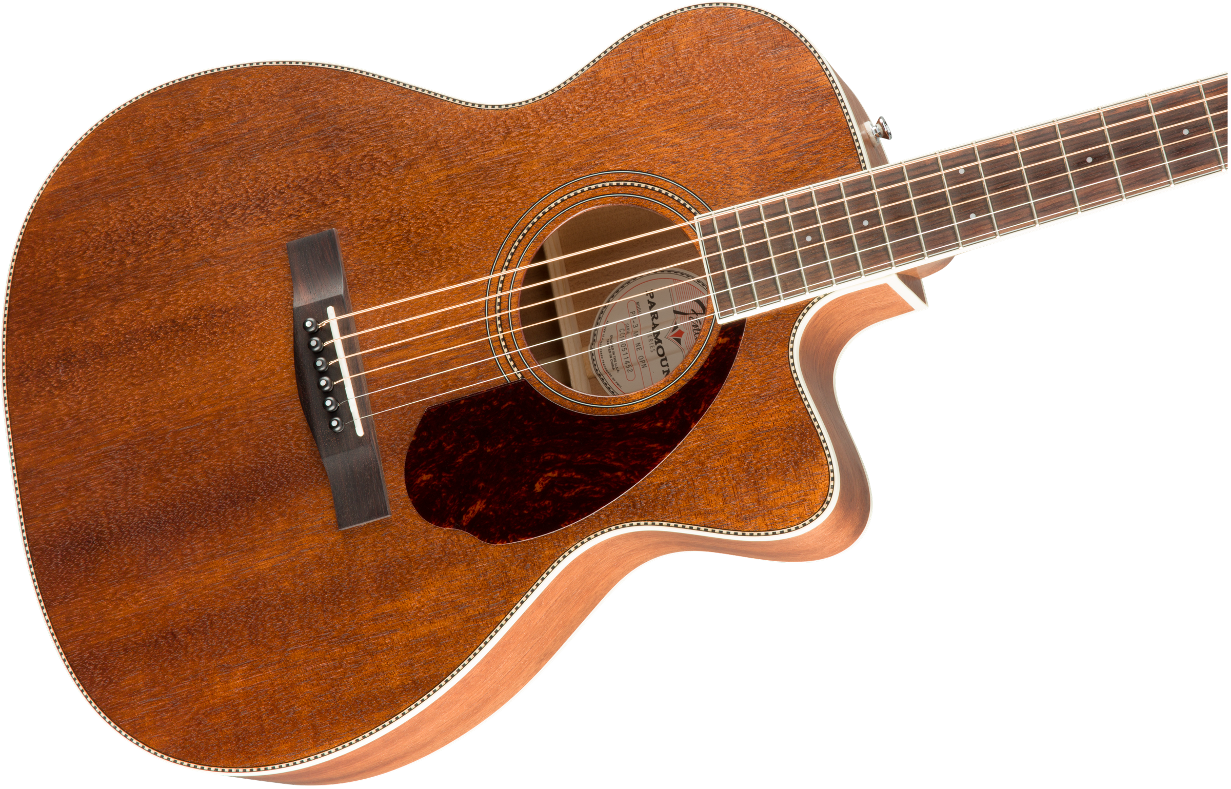 Fender Pm-3 Triple-0 All-mahogany - Natural - Westerngitaar & electro - Variation 1