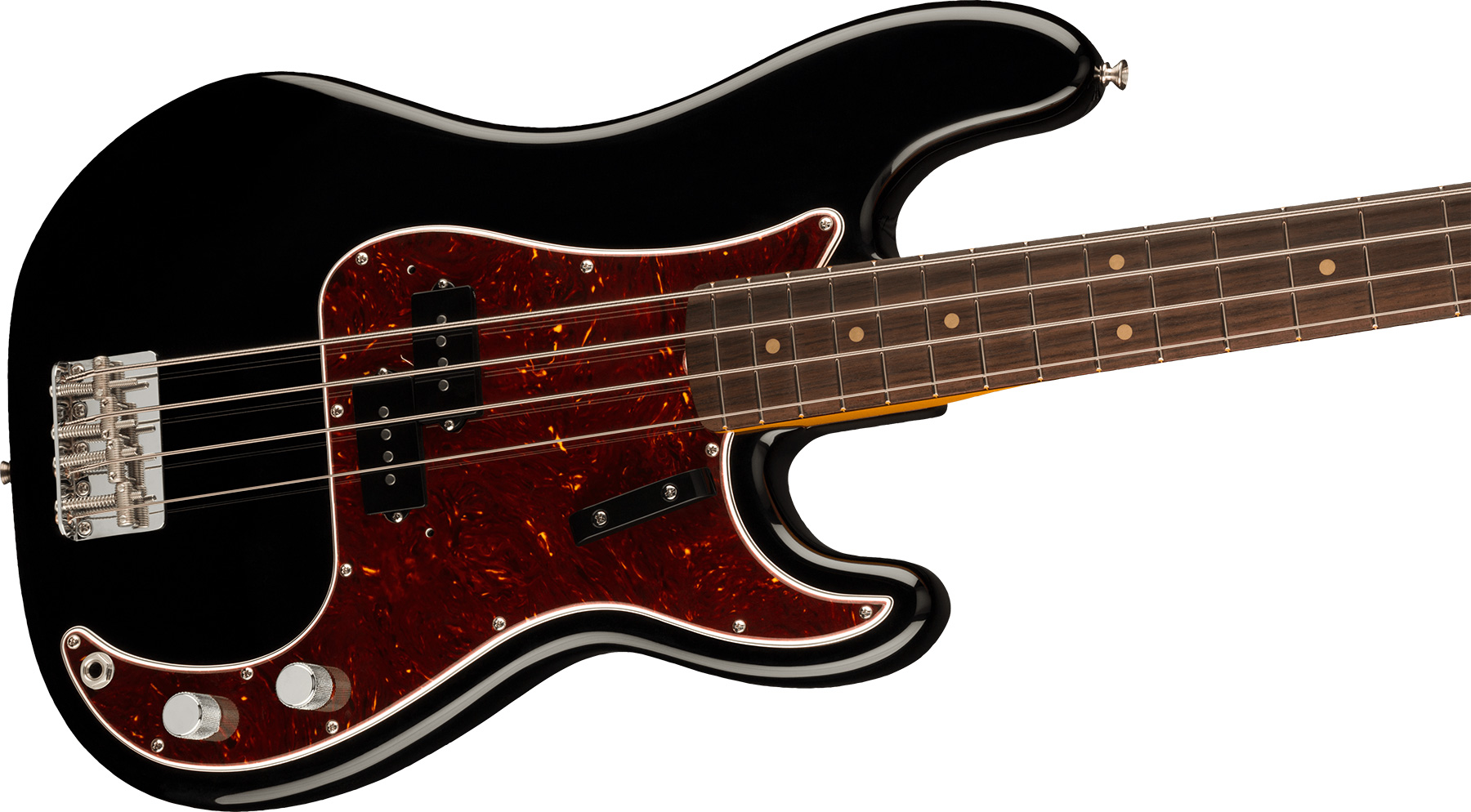 Fender Precision Bass 1960 American Vintage Ii Usa Rw - Black - Solid body elektrische bas - Variation 2