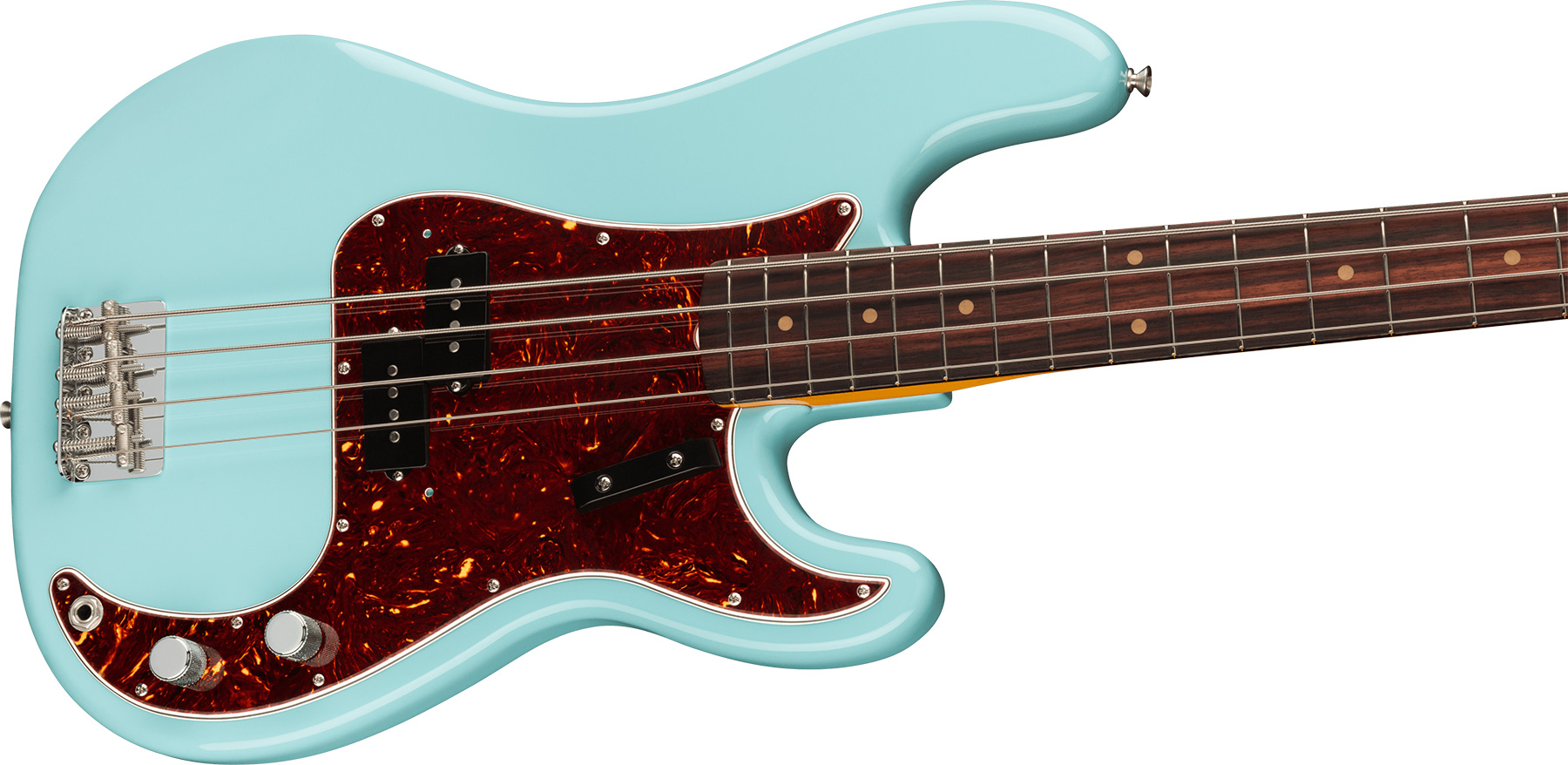Fender Precision Bass 1960 American Vintage Ii Usa Rw - Daphne Blue - Solid body elektrische bas - Variation 2
