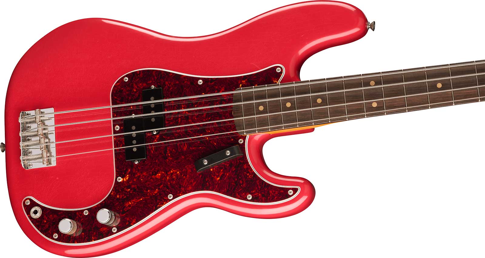 Fender Precision Bass 60s Road Worn Vintera 2 Ltd Mex Rw - Fiesta Red - Solid body elektrische bas - Variation 2