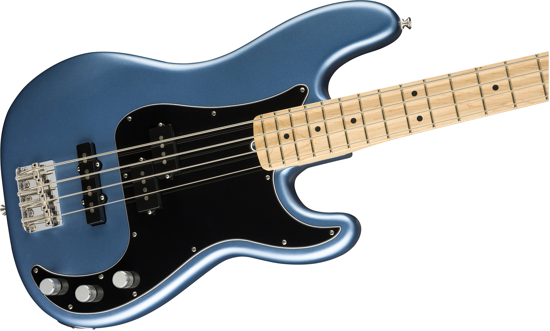 Fender Precision Bass American Performer Usa Mn - Satin Lake Placid Blue - Solid body elektrische bas - Variation 2