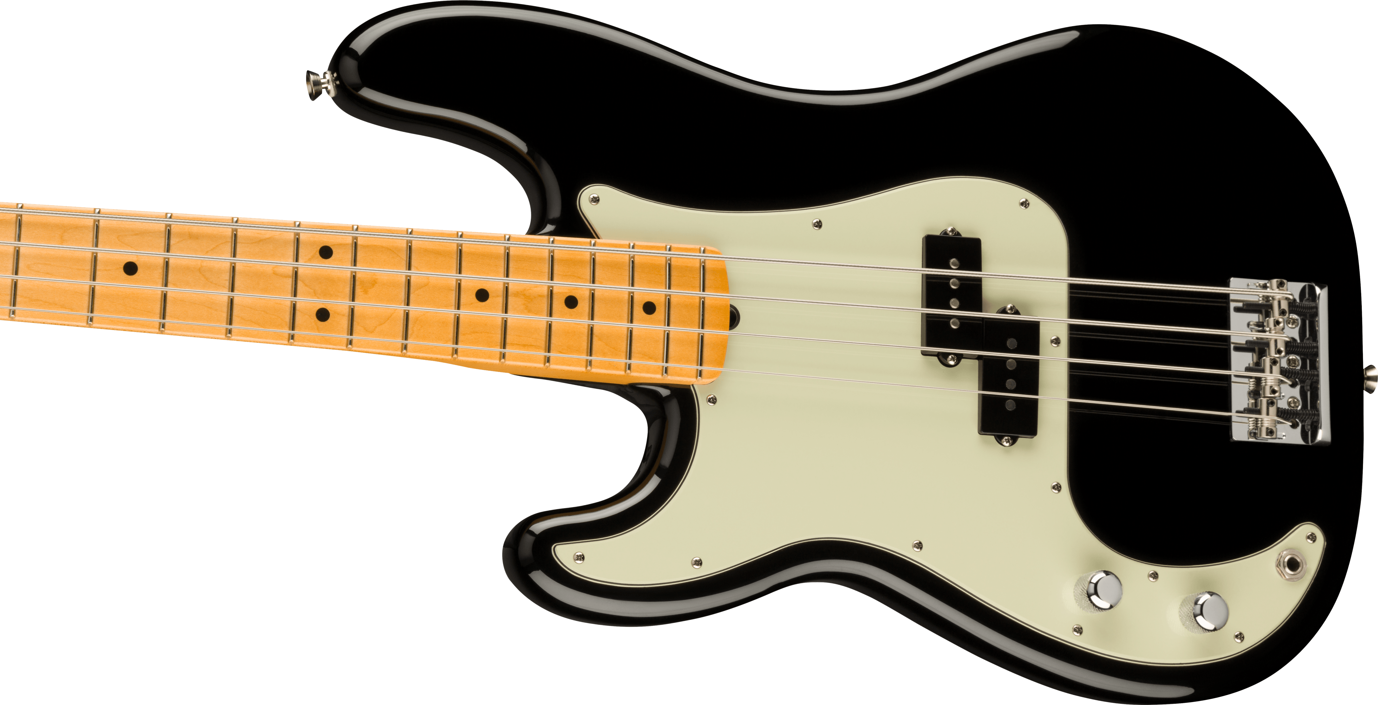 Fender Precision Bass American Professional Ii Lh Gaucher Usa Mn - Black - Solid body elektrische bas - Variation 2