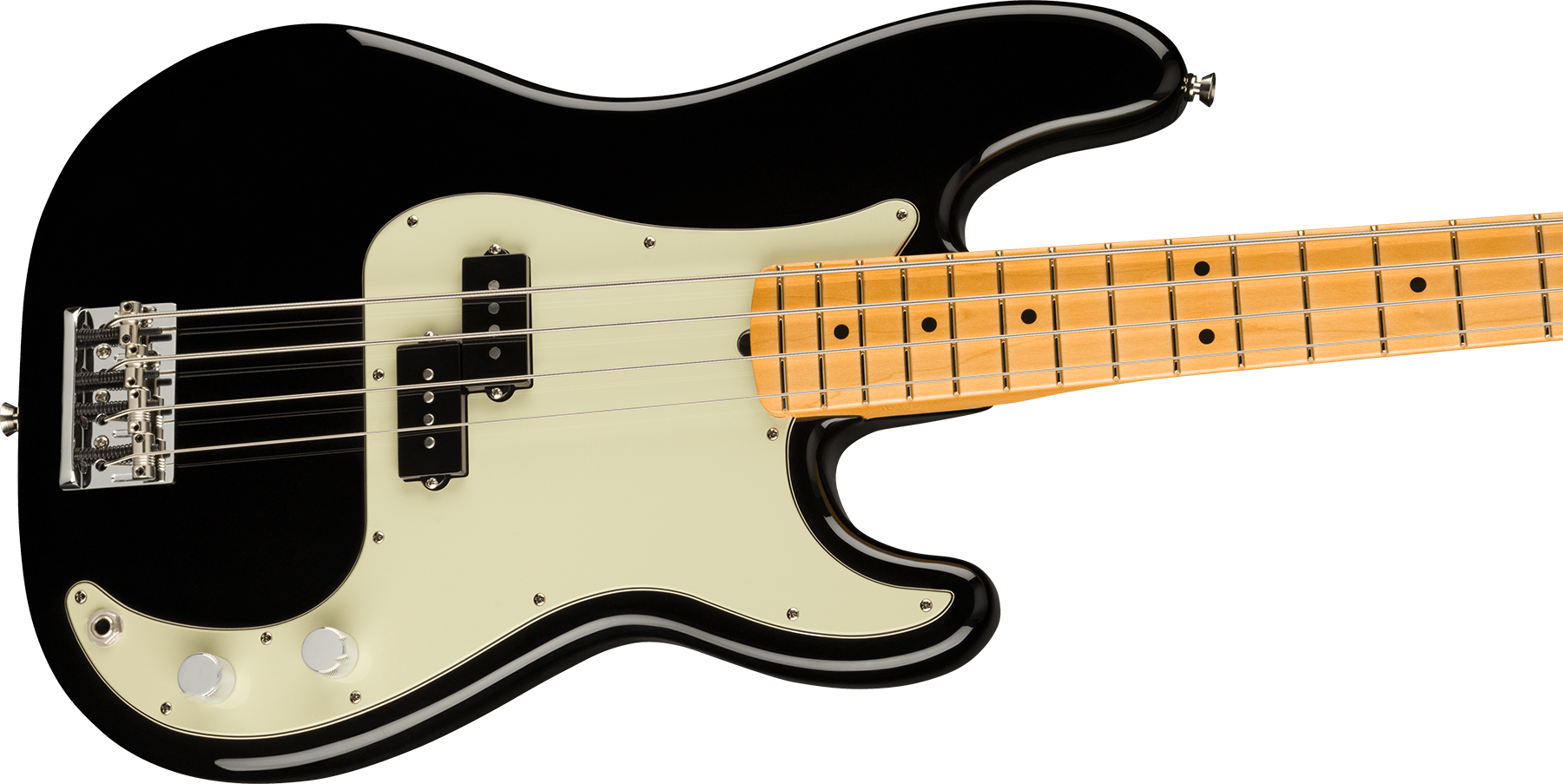 Fender Precision Bass American Professional Ii Usa Mn - Black - Solid body elektrische bas - Variation 2