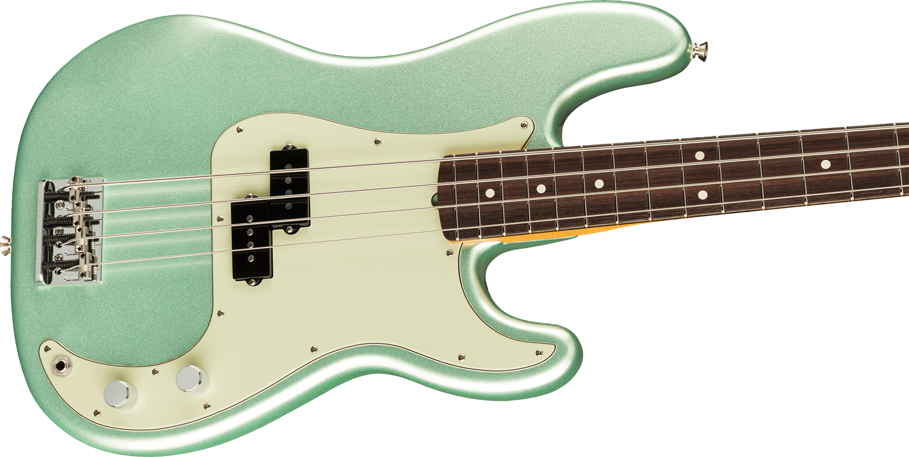Fender Precision Bass American Professional Ii Usa Rw - Mystic Surf Green - Solid body elektrische bas - Variation 2