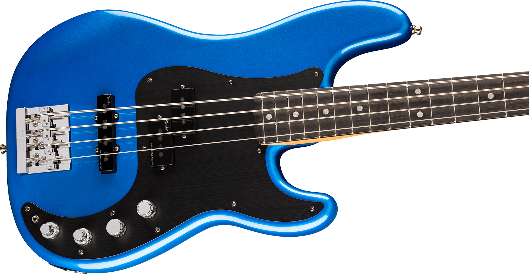 Fender Precision Bass American Ultra Ii Usa Active Eb - Noble Blue - Solid body elektrische bas - Variation 2