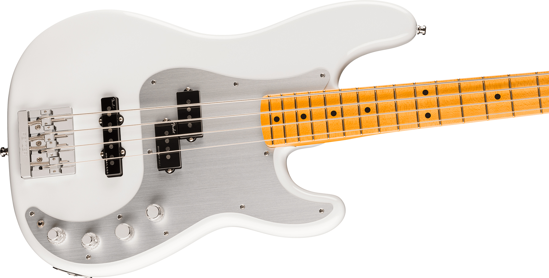 Fender Precision Bass American Ultra Ii Usa Active Mn - Avalanche - Solid body elektrische bas - Variation 2