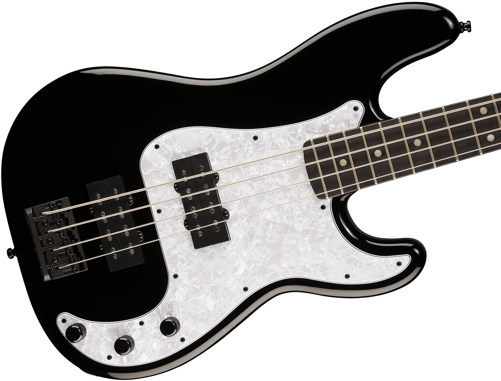Fender Precision Bass Hh Player Fusion Ltd 2h Eb - Black - Solid body elektrische bas - Variation 2