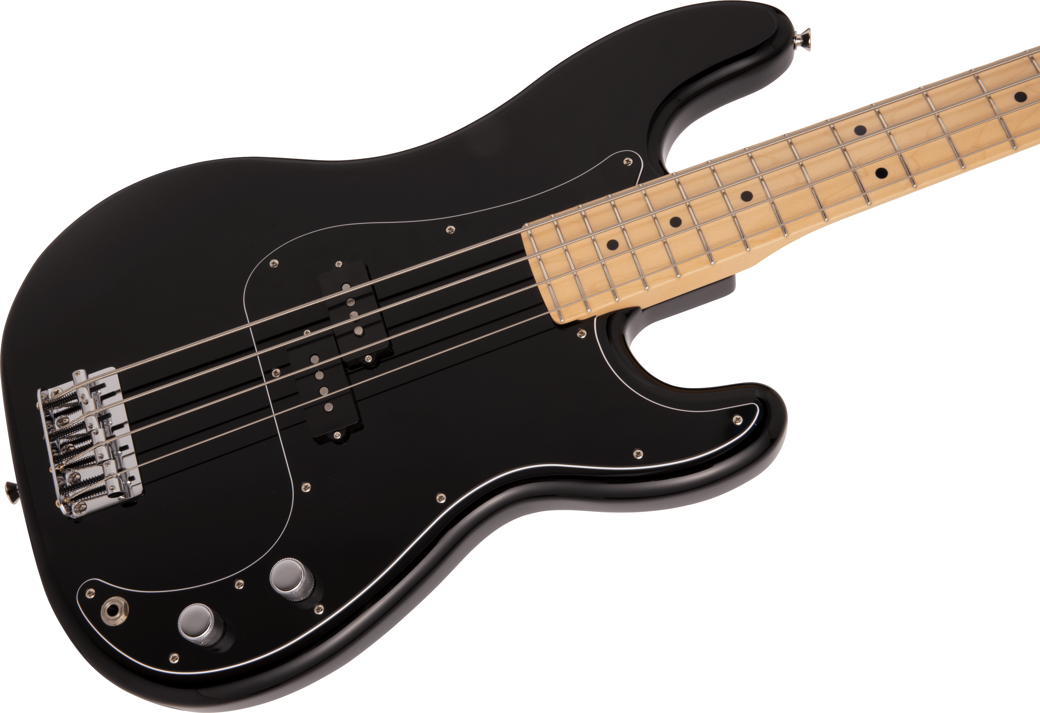 Fender Precision Bass Hybrid Ii Japan Mn - Black - Solid body elektrische bas - Variation 3