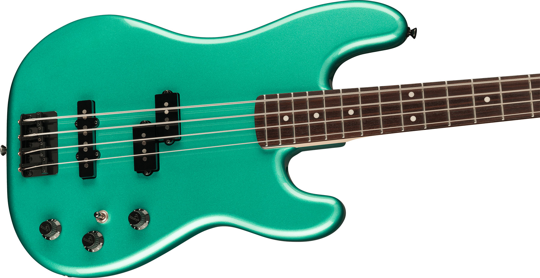 Fender Precision Bass Pj Boxer Jap Rw - Sherwood Green Metallic - Solid body elektrische bas - Variation 2