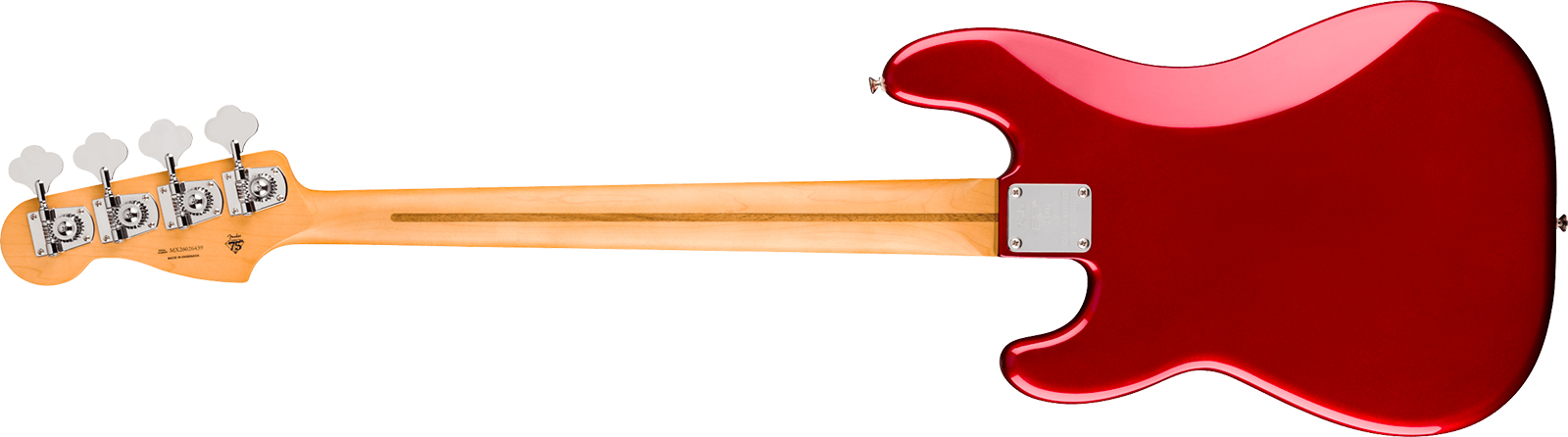 Fender Precision Bass Player Ii 75th Ann. Mex Ht 2s Mn - Candy Apple Red - Solid body elektrische bas - Variation 1