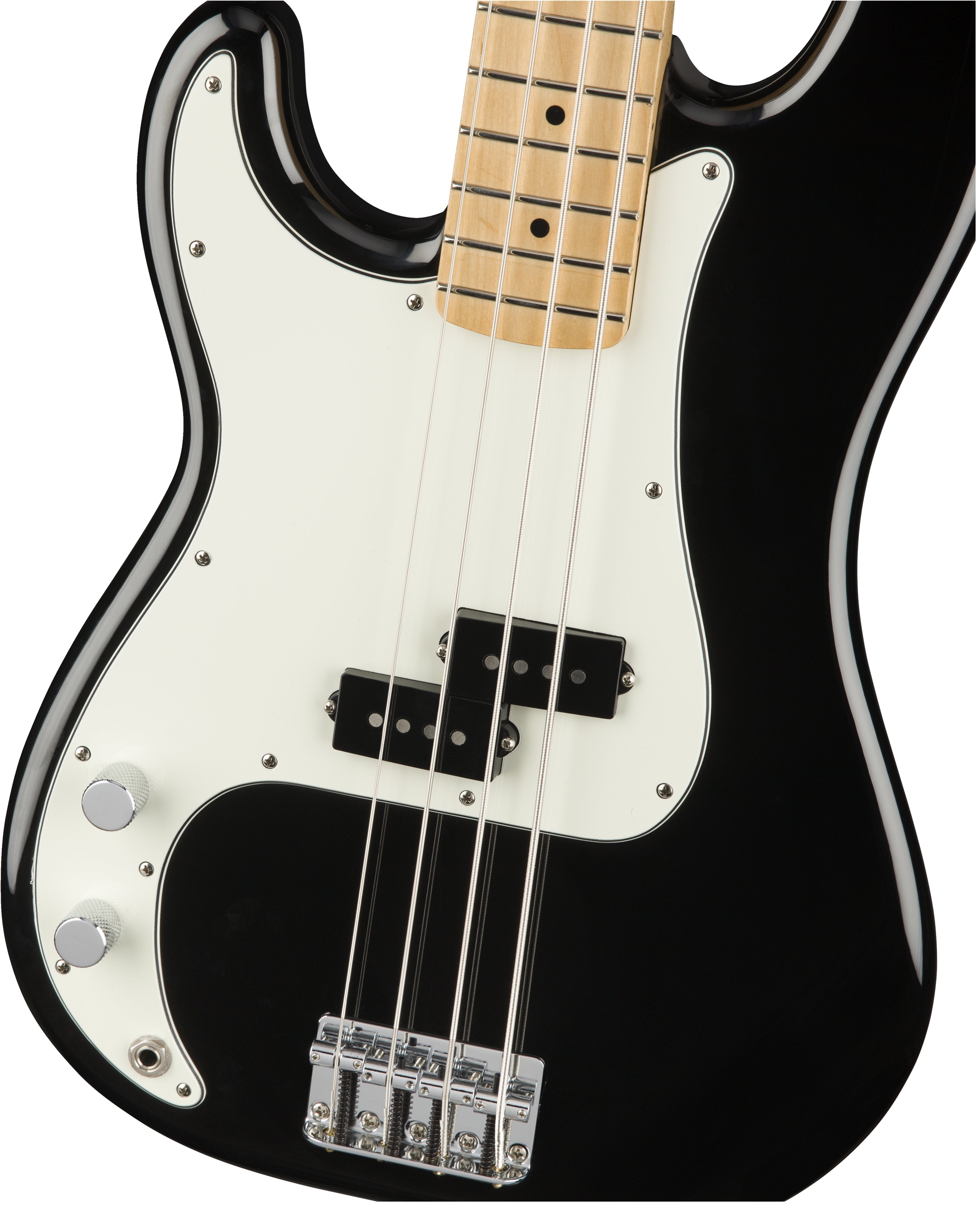Fender Precision Bass Player Lh Gaucher Mex Mn - Black - Solid body elektrische bas - Variation 2