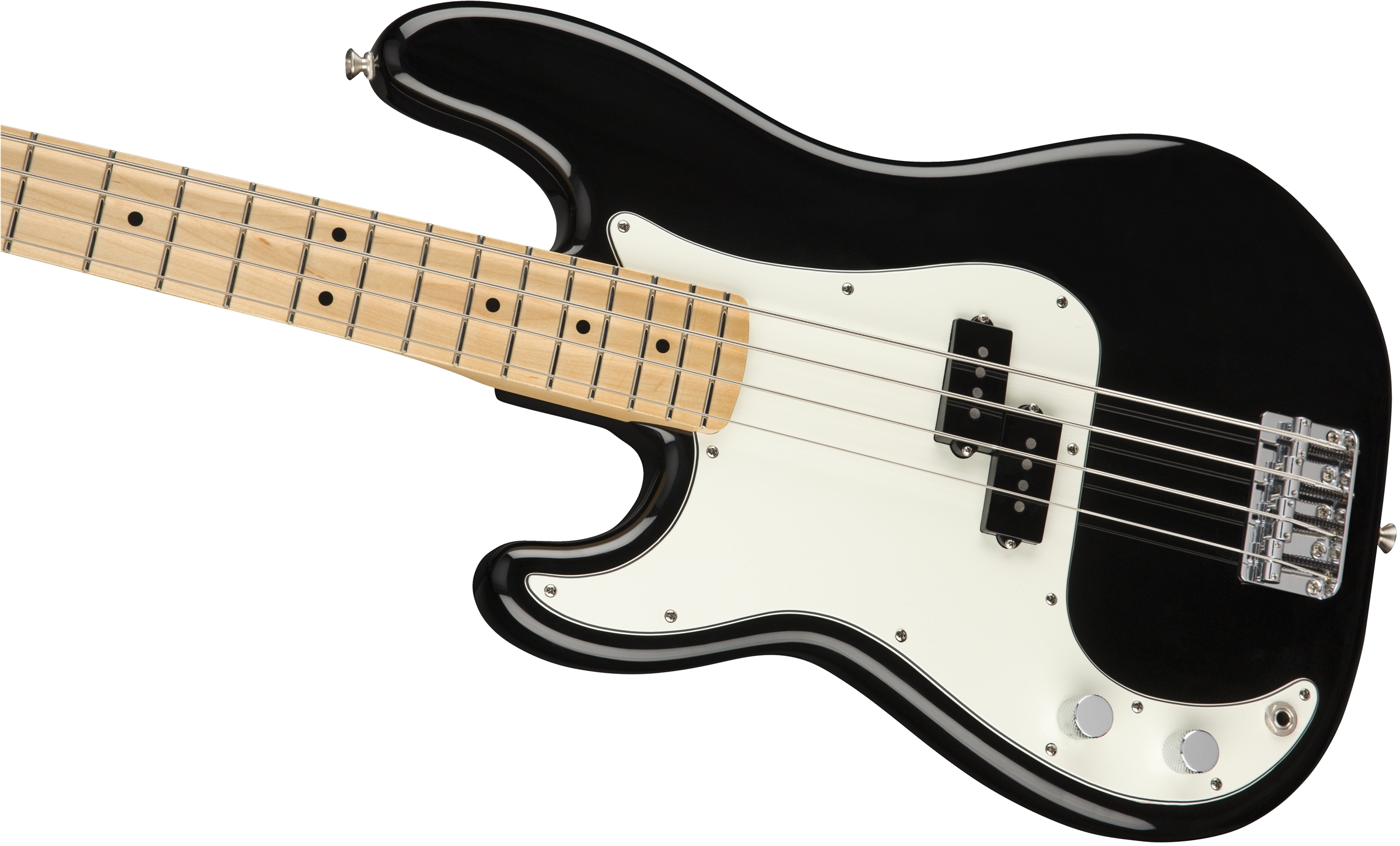 Fender Precision Bass Player Lh Gaucher Mex Mn - Black - Solid body elektrische bas - Variation 3