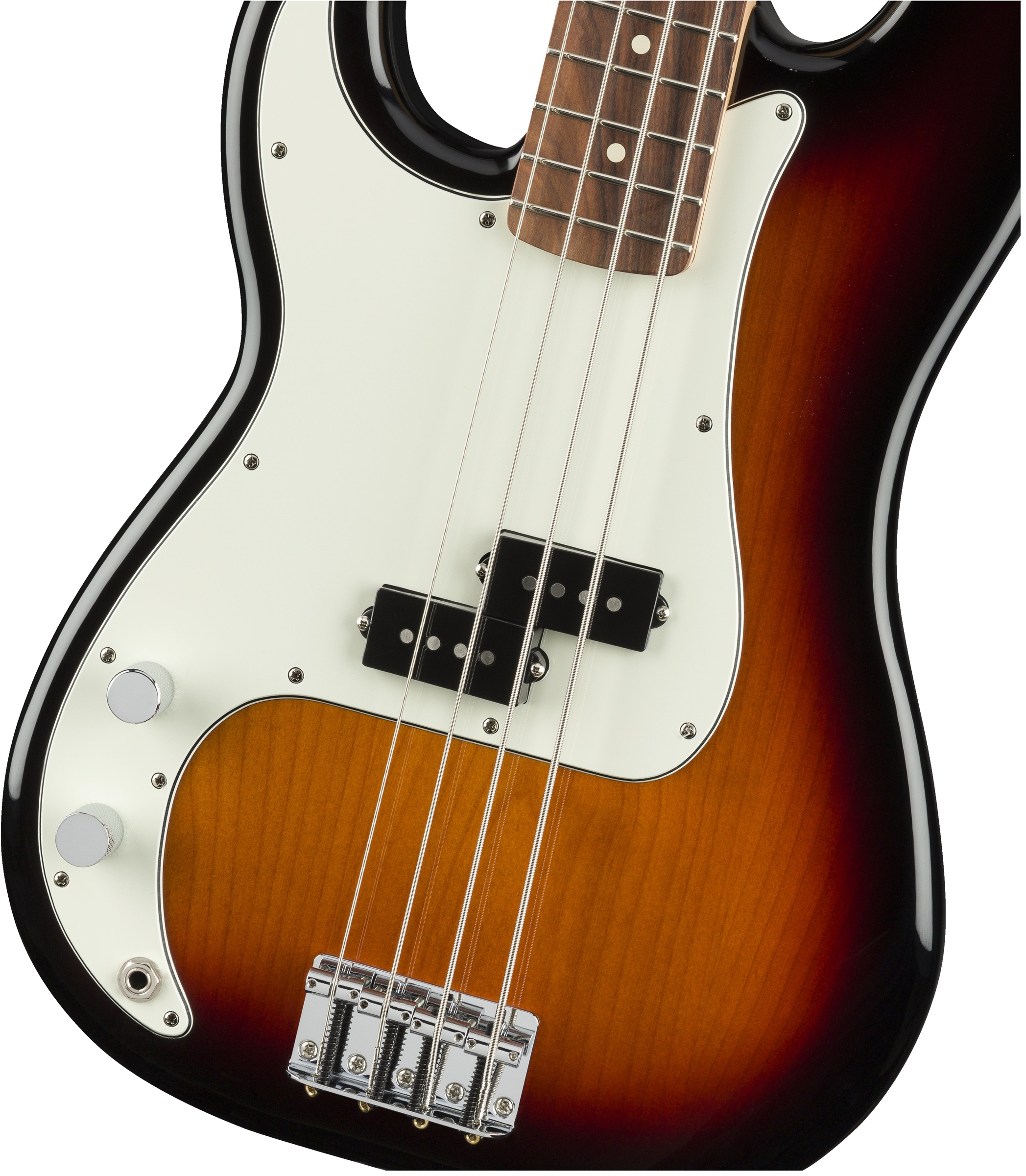 Fender Precision Bass Player Lh Gaucher Mex Pf - 3-color Sunburst - Solid body elektrische bas - Variation 2