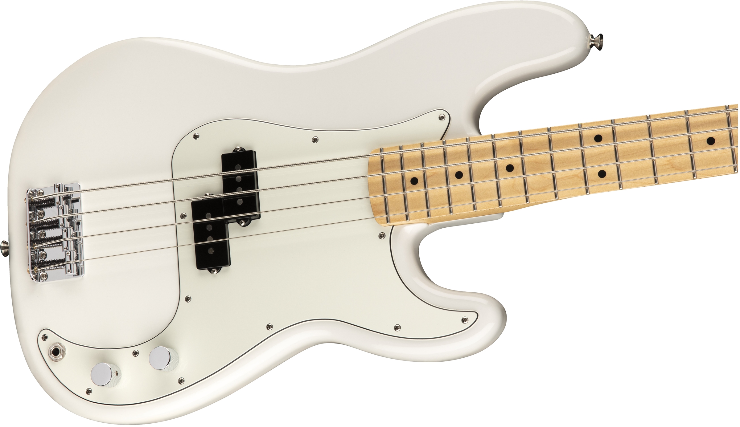 Fender Precision Bass Player Mex Mn - Polar White - Solid body elektrische bas - Variation 3