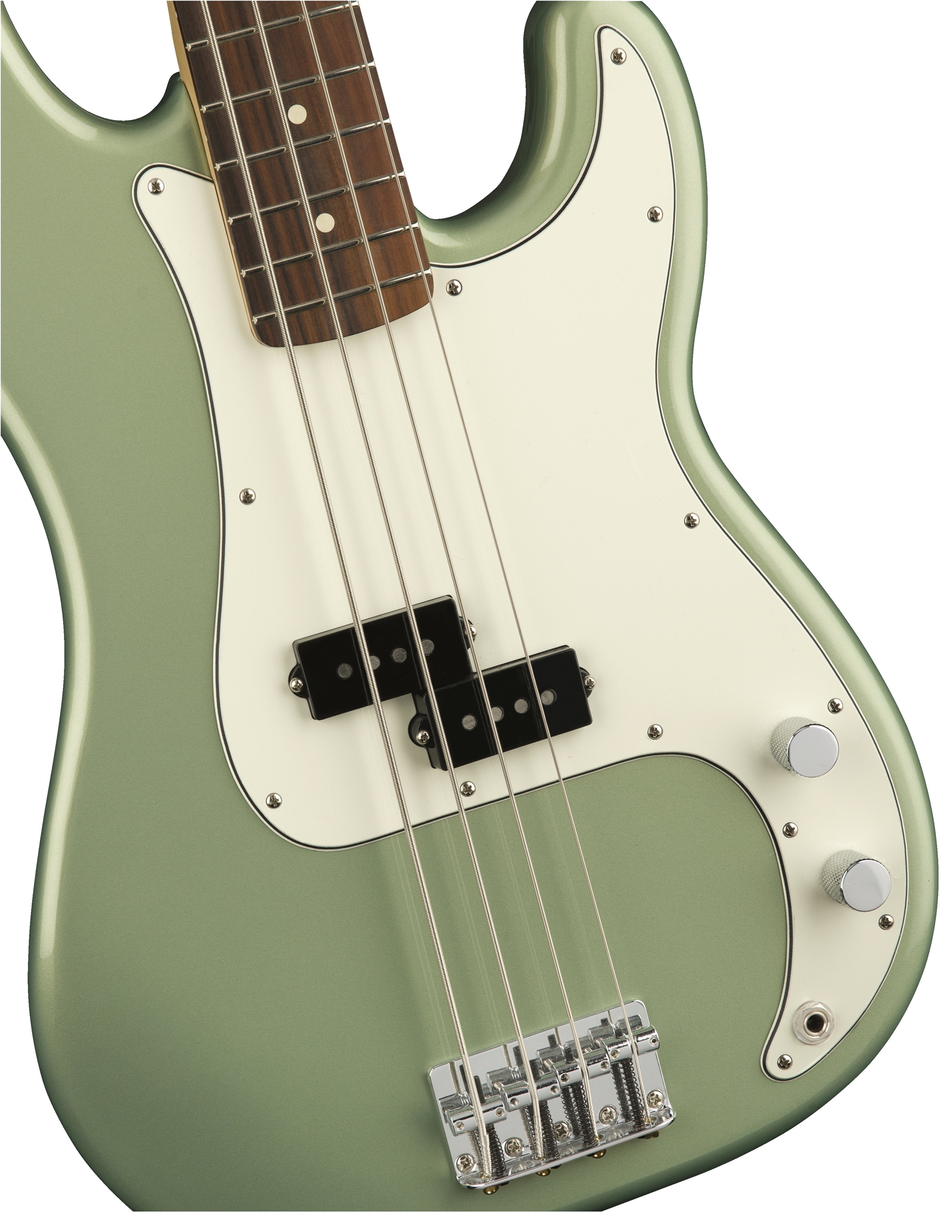 Fender Precision Bass Player Mex Pf - Sage Green Metallic - Solid body elektrische bas - Variation 2