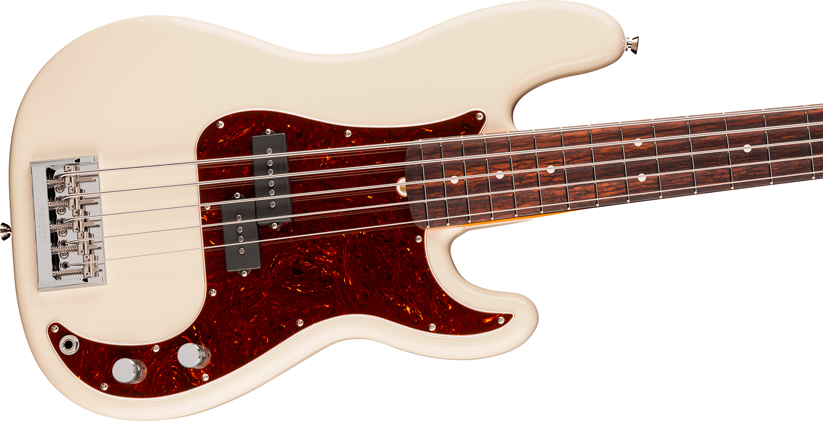 Fender Precision Bass V American Pro. Usa 5c Rw - Olympic White - Solid body elektrische bas - Variation 2