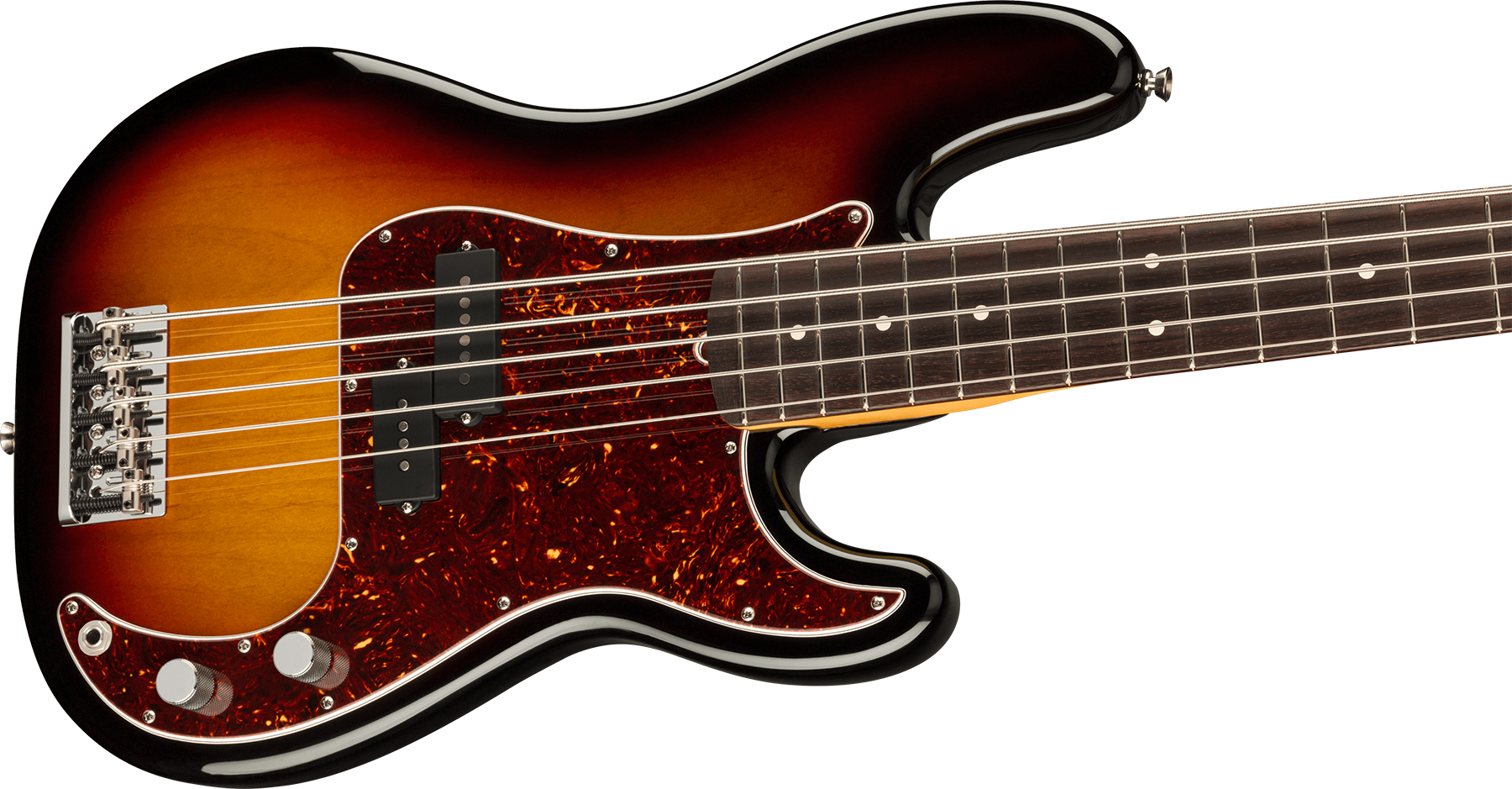 Fender Precision Bass V American Professional Ii Usa 5-cordes Rw - 3-color Sunburst - Solid body elektrische bas - Variation 2