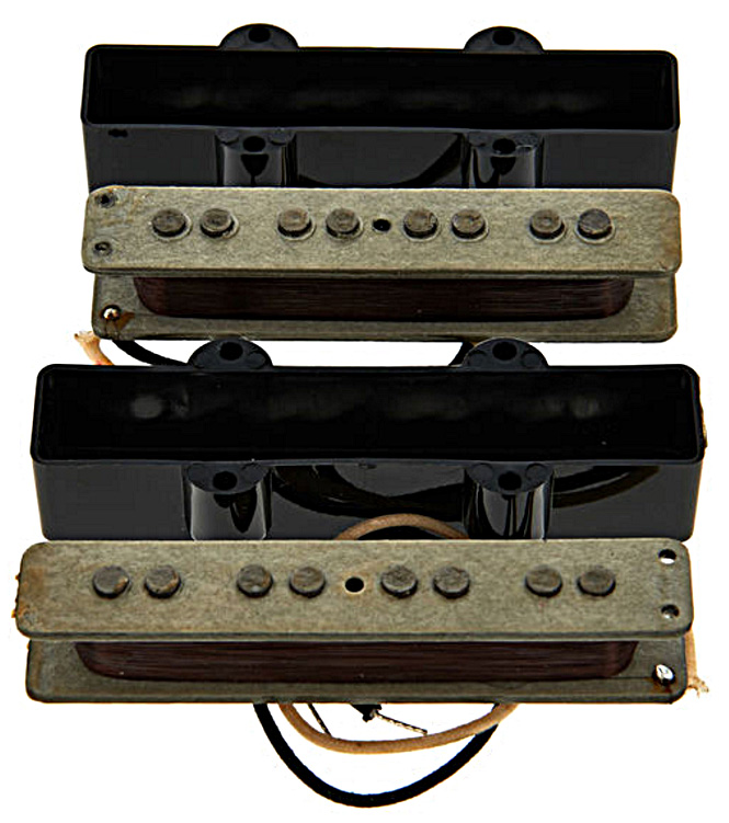 Fender Pure Vintage '74 Jazz Bass Pickups 2-set Alnico 5 - Elektrische bas pickup - Variation 1