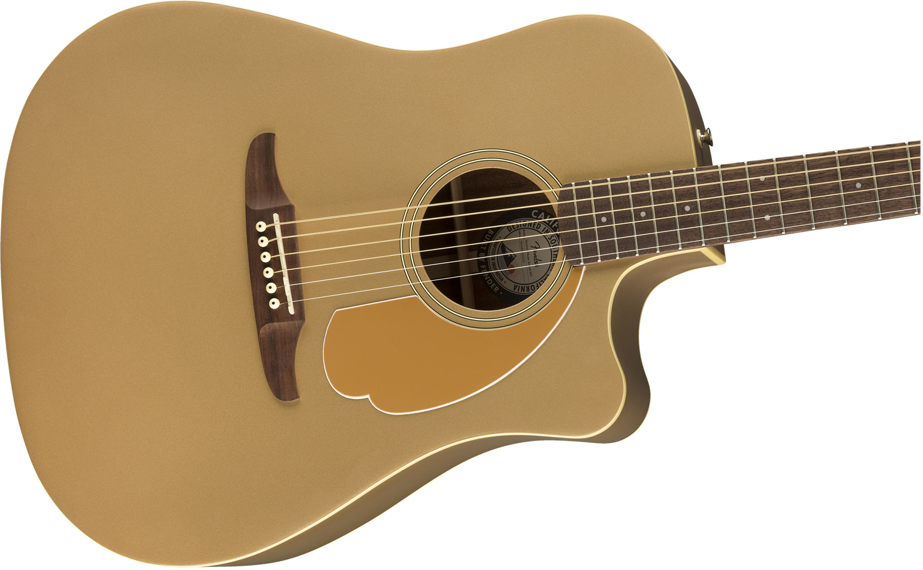 Fender Redondo Player California Dreadnought Cw Epicea Acajou Wal - Bronze Satin - Elektro-akoestische gitaar - Variation 2