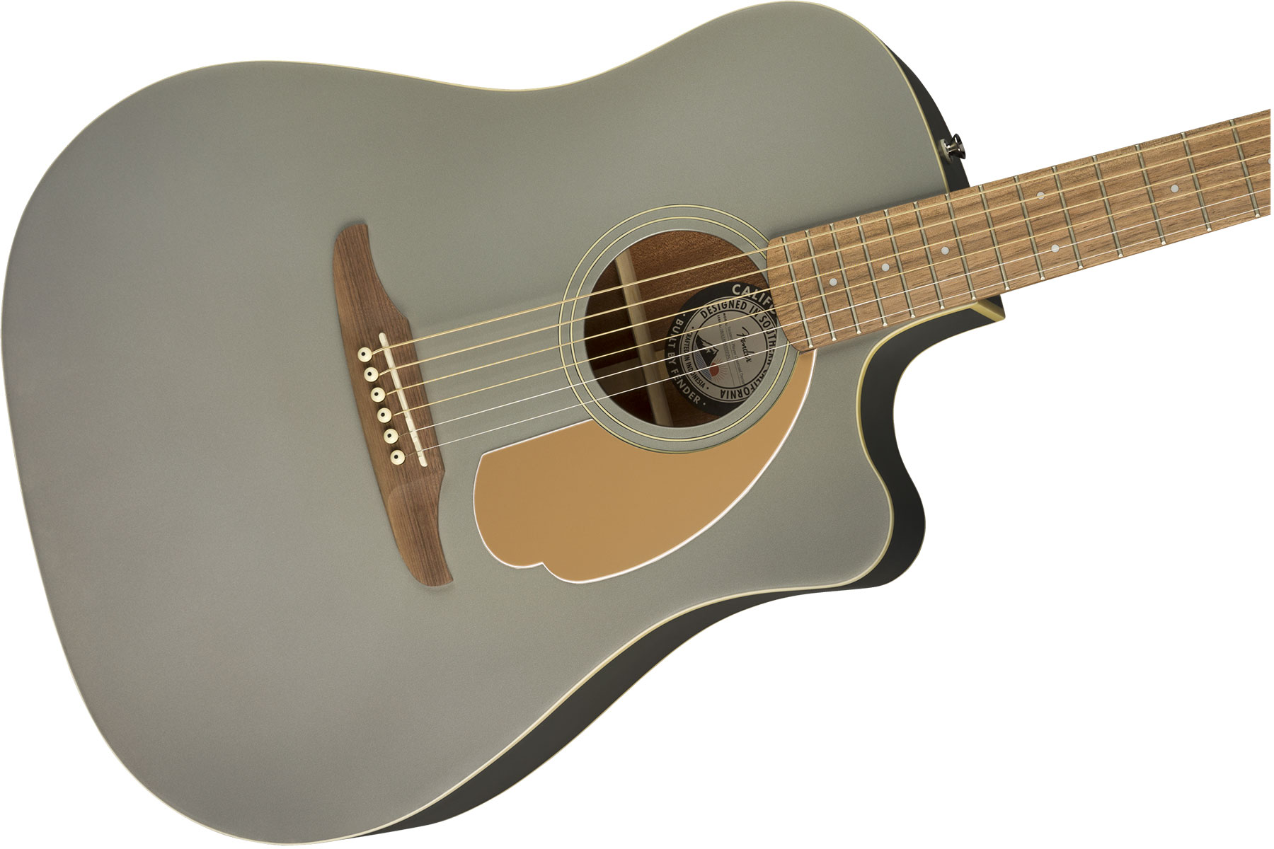 Fender Redondo Player California Dreadnought Cw Epicea Acajou Wal - Slate Satin - Elektro-akoestische gitaar - Variation 2