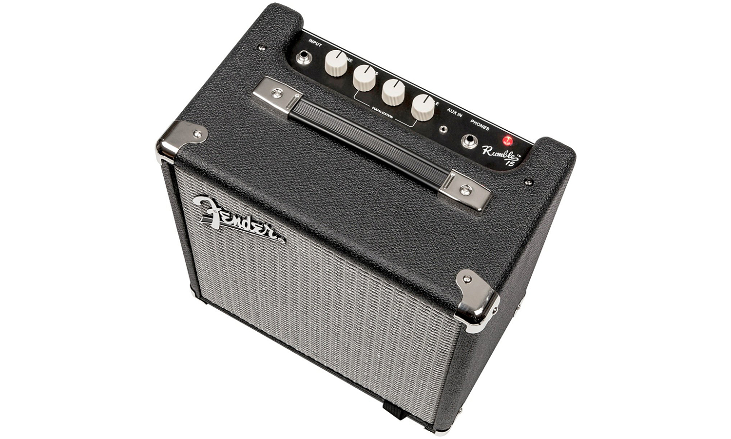 Fender Rumble 15 V3 2014 15w 1x8 Black Silver - Combo voor basses - Variation 1