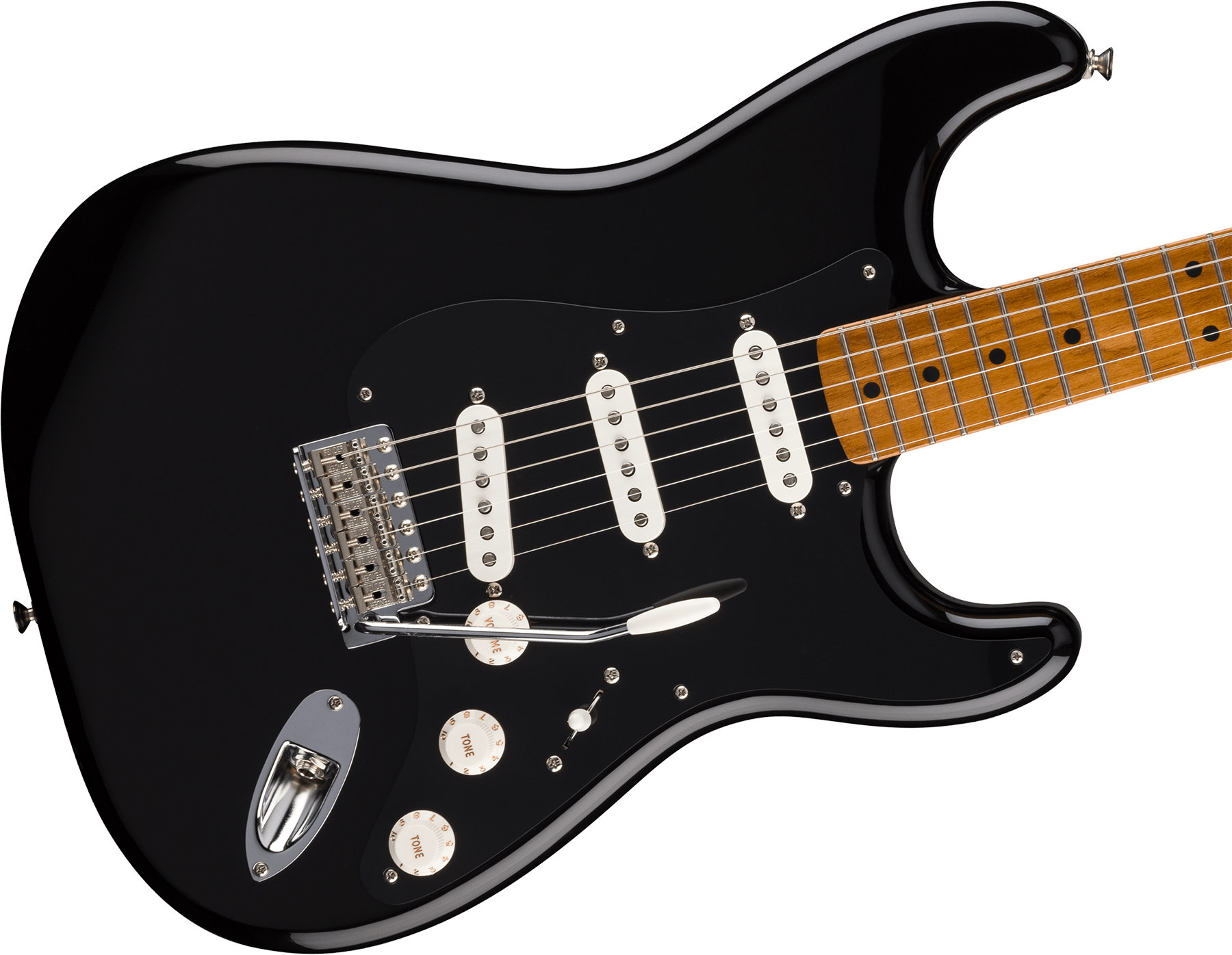 Fender Strat 50s Vintera 2 Ltd 3s Custom Shop Trem Mn - Black - Elektrische gitaar in Str-vorm - Variation 2