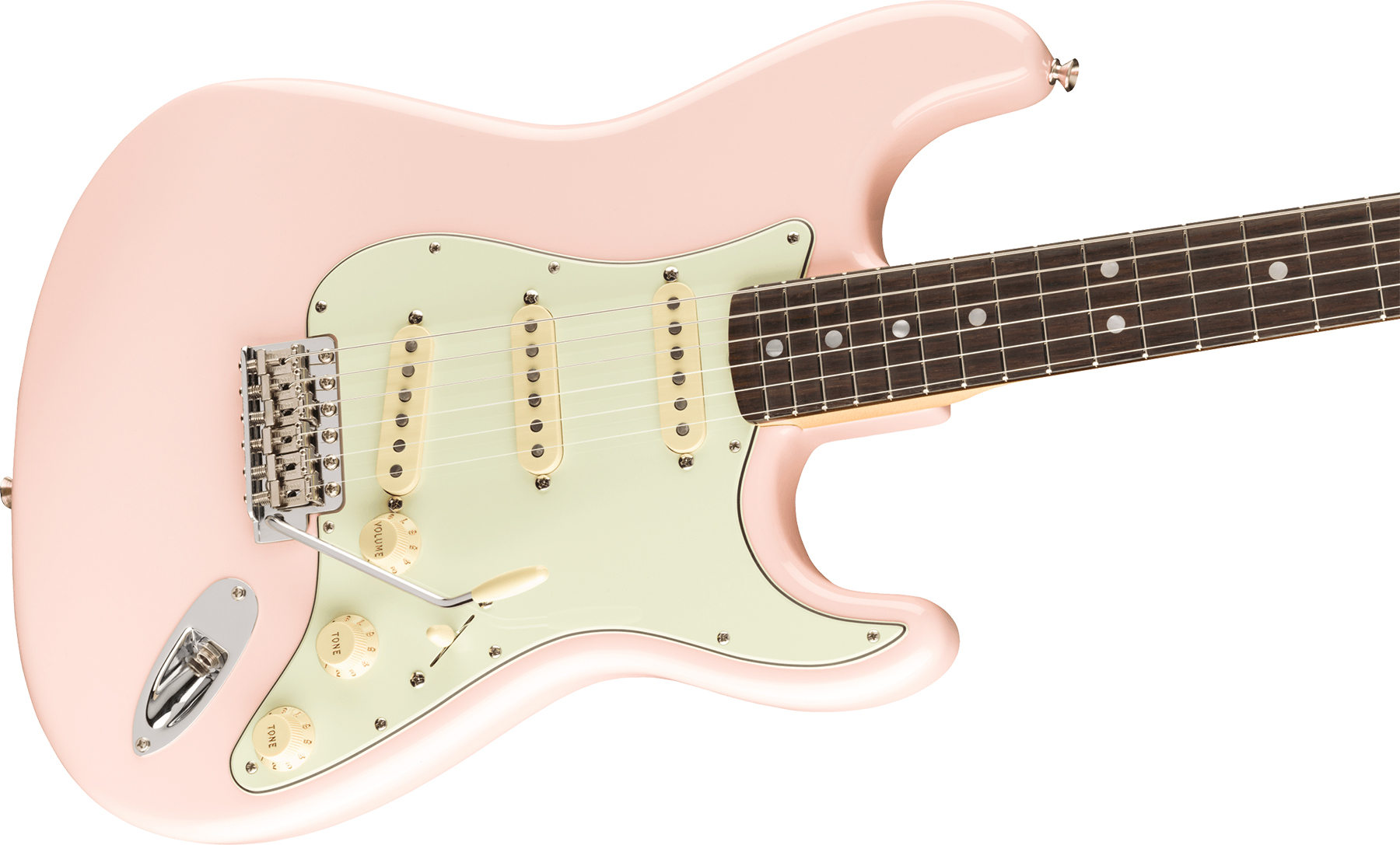 Fender Strat '60s American Original Usa Sss Rw - Shell Pink - Elektrische gitaar in Str-vorm - Variation 2