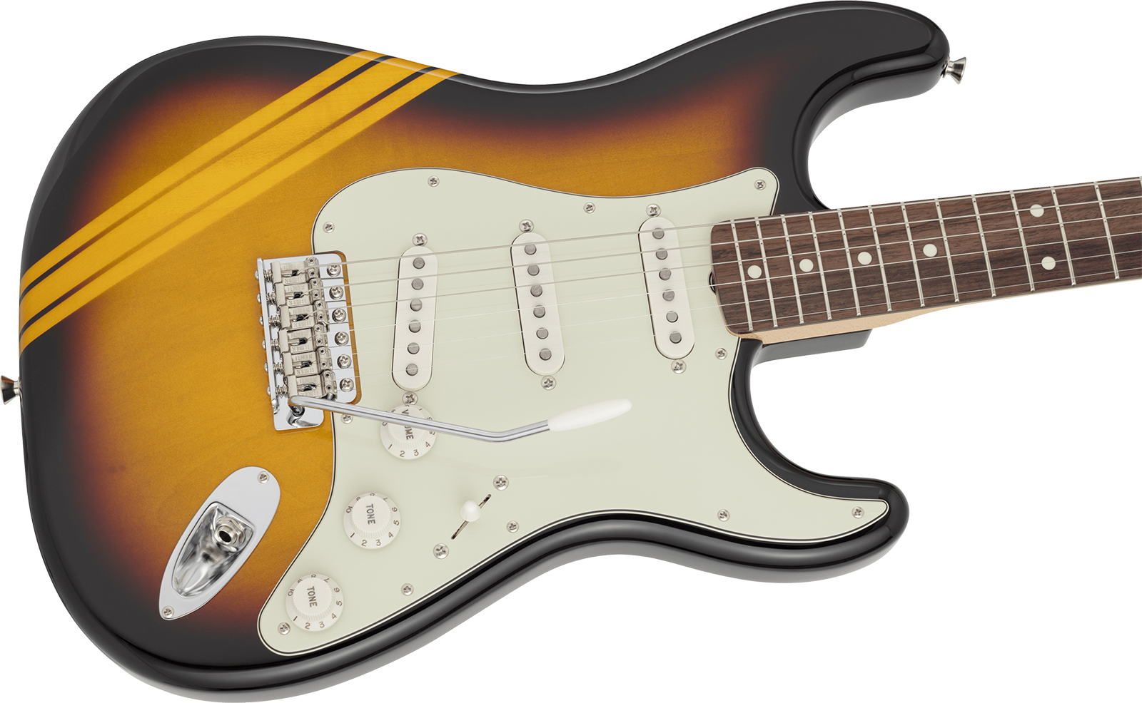 Fender Strat 60s Competition Traditional Jap 3s Trem Rw - 3-color Sunburst / Aged Natural - Elektrische gitaar in Strat vorm - Variation 2