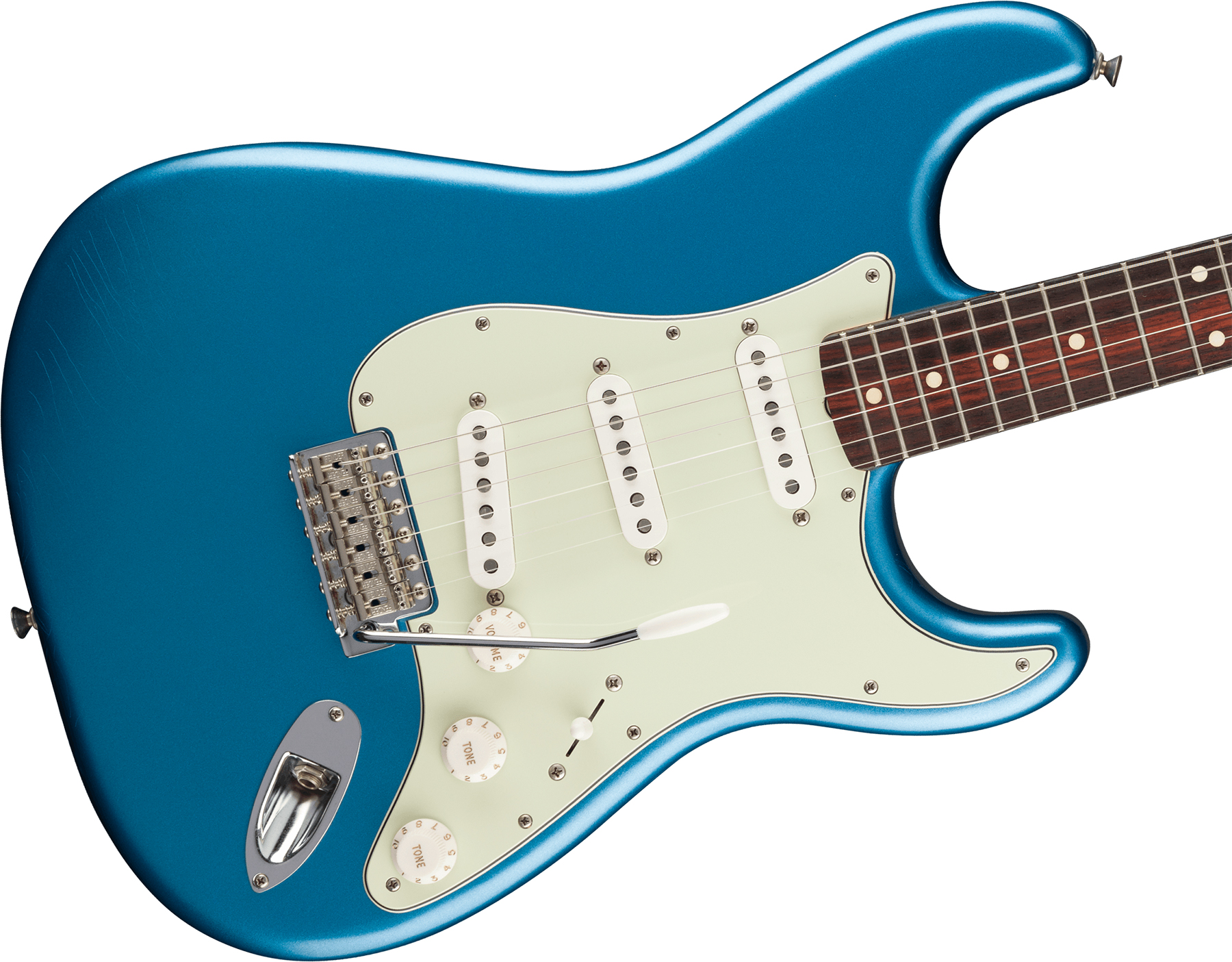 Fender Strat 60s Road Worn Vintera 2 Ltd Mex 3s Trem Rw - Lake Placid Blue - Elektrische gitaar in Str-vorm - Variation 2