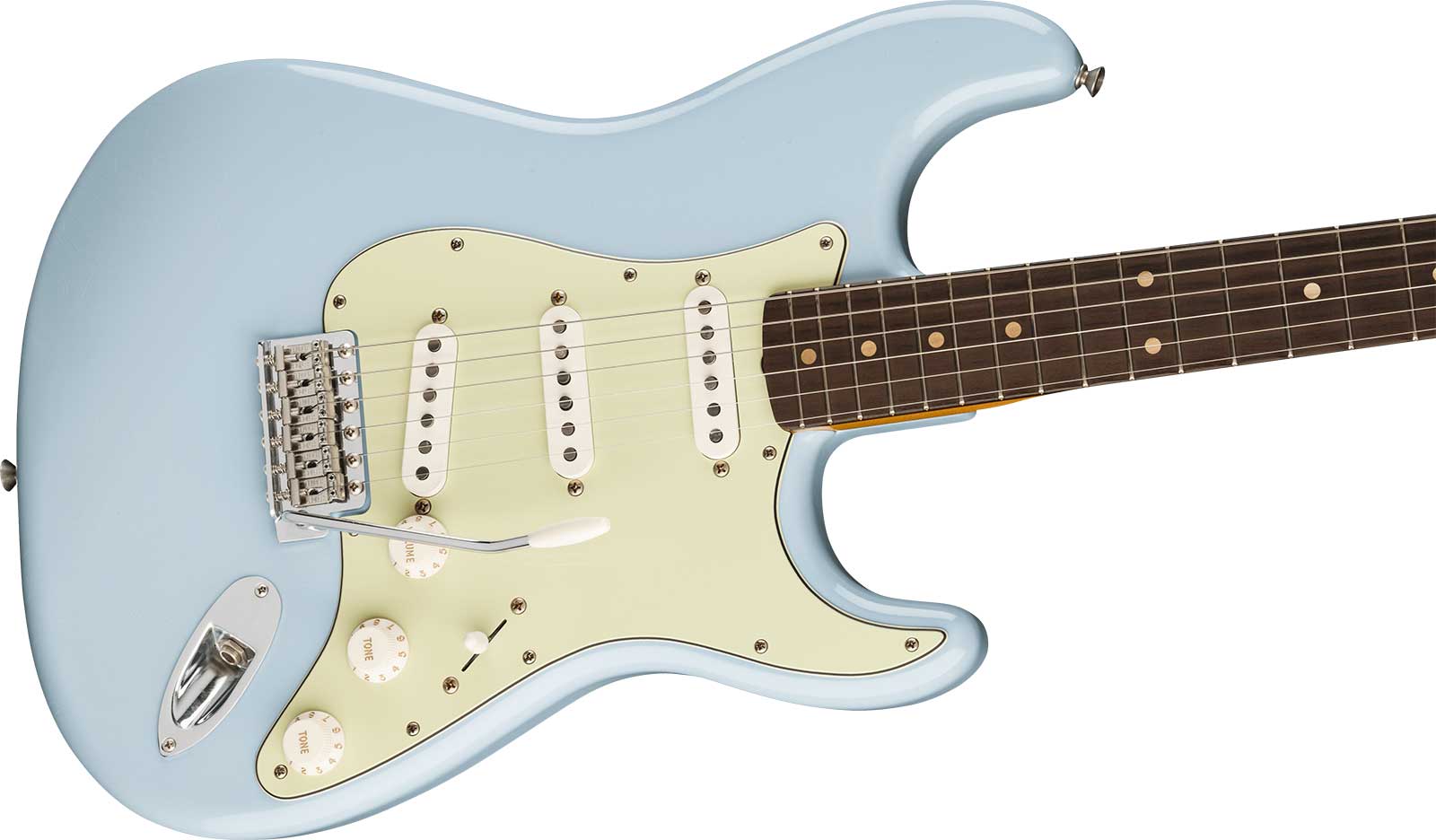 Fender Strat 60s Road Worn Vintera 2 Ltd Mex 3s Trem Rw - Sonic Blue - Elektrische gitaar in Strat vorm - Variation 2