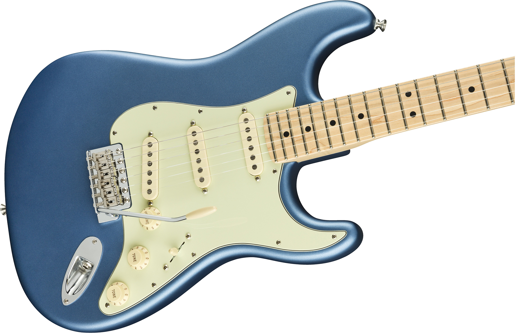 Fender Strat American Performer Usa Sss Mn - Satin Lake Placid Blue - Elektrische gitaar in Str-vorm - Variation 3