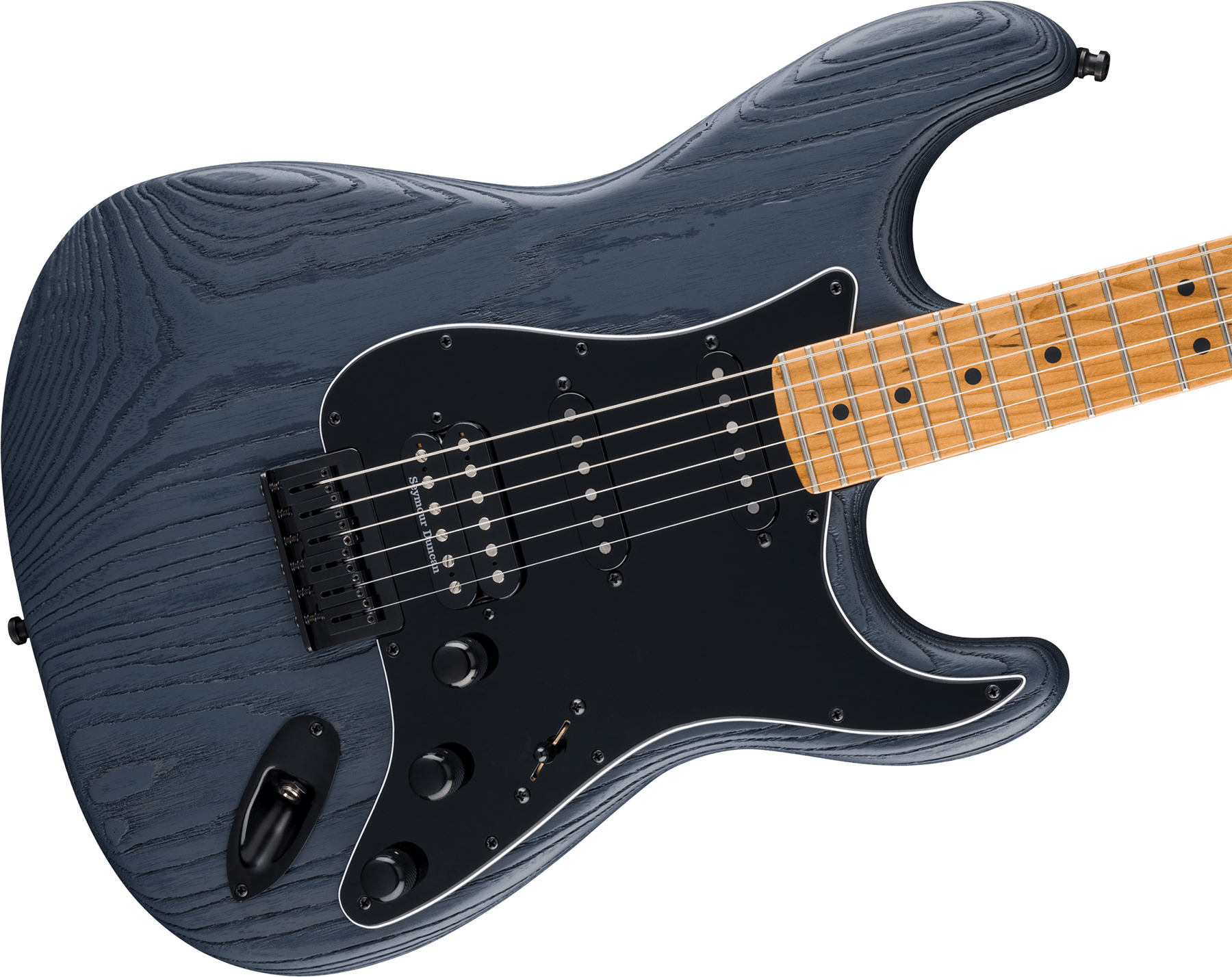 Fender Strat American Pro Ii Hss Ltd Usa Seymour Duncan Ht Mn - Ebony Smoke - Elektrische gitaar in Str-vorm - Variation 2