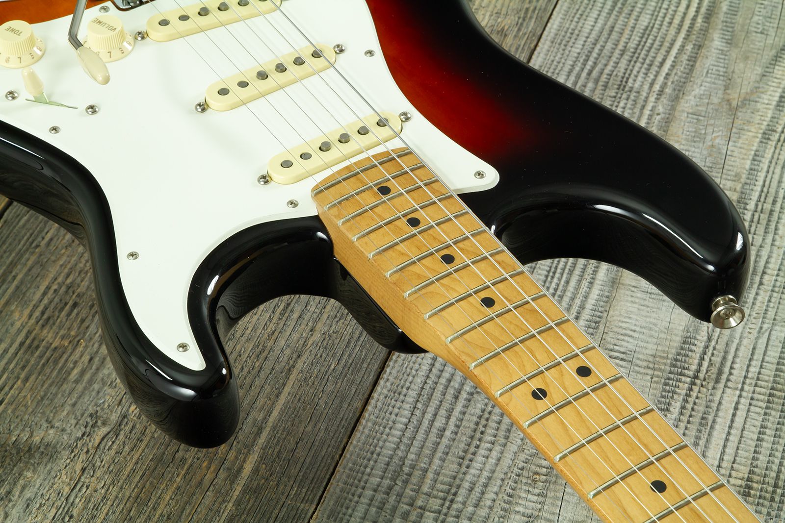Fender Strat American Pro Ii Ltd 3s Trem Mn #us23077326 - 2-color Sunburst - Elektrische gitaar in Strat vorm - Variation 5