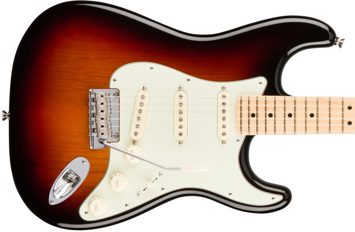 Fender Strat American Professional 2017 3s Usa Mn - 3-color Sunburst - Elektrische gitaar in Str-vorm - Variation 1