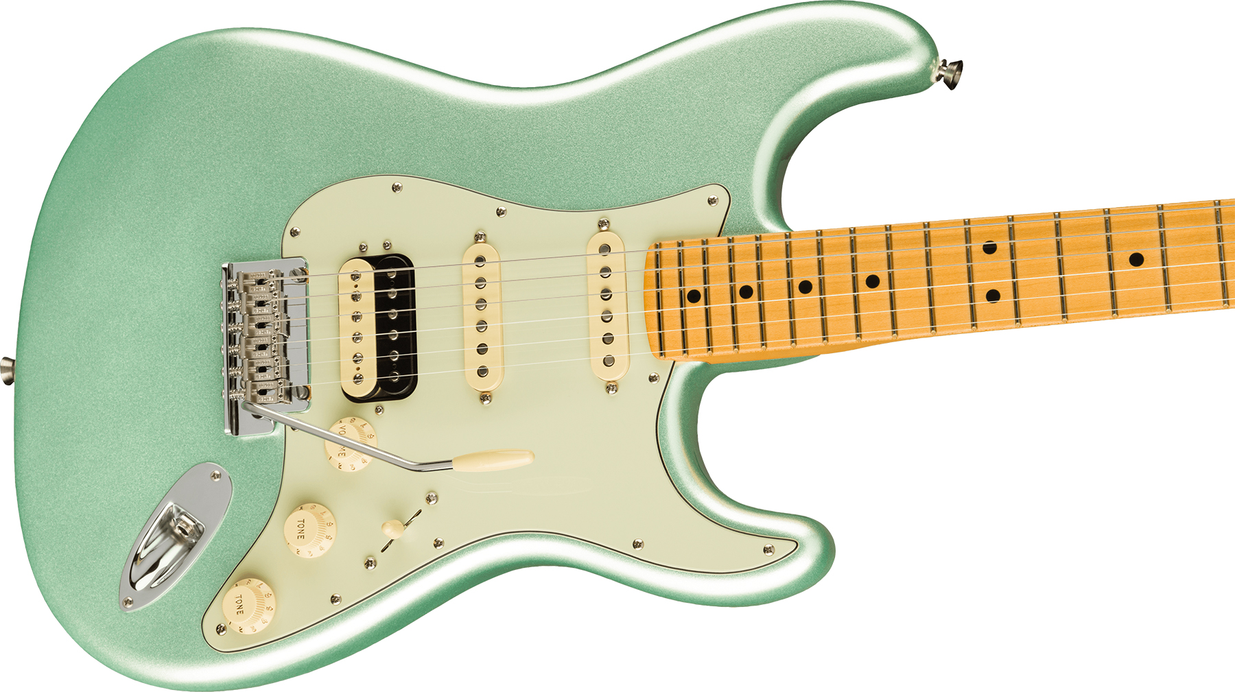 Fender Strat American Professional Ii Hss Usa Mn - Mystic Surf Green - Elektrische gitaar in Str-vorm - Variation 2