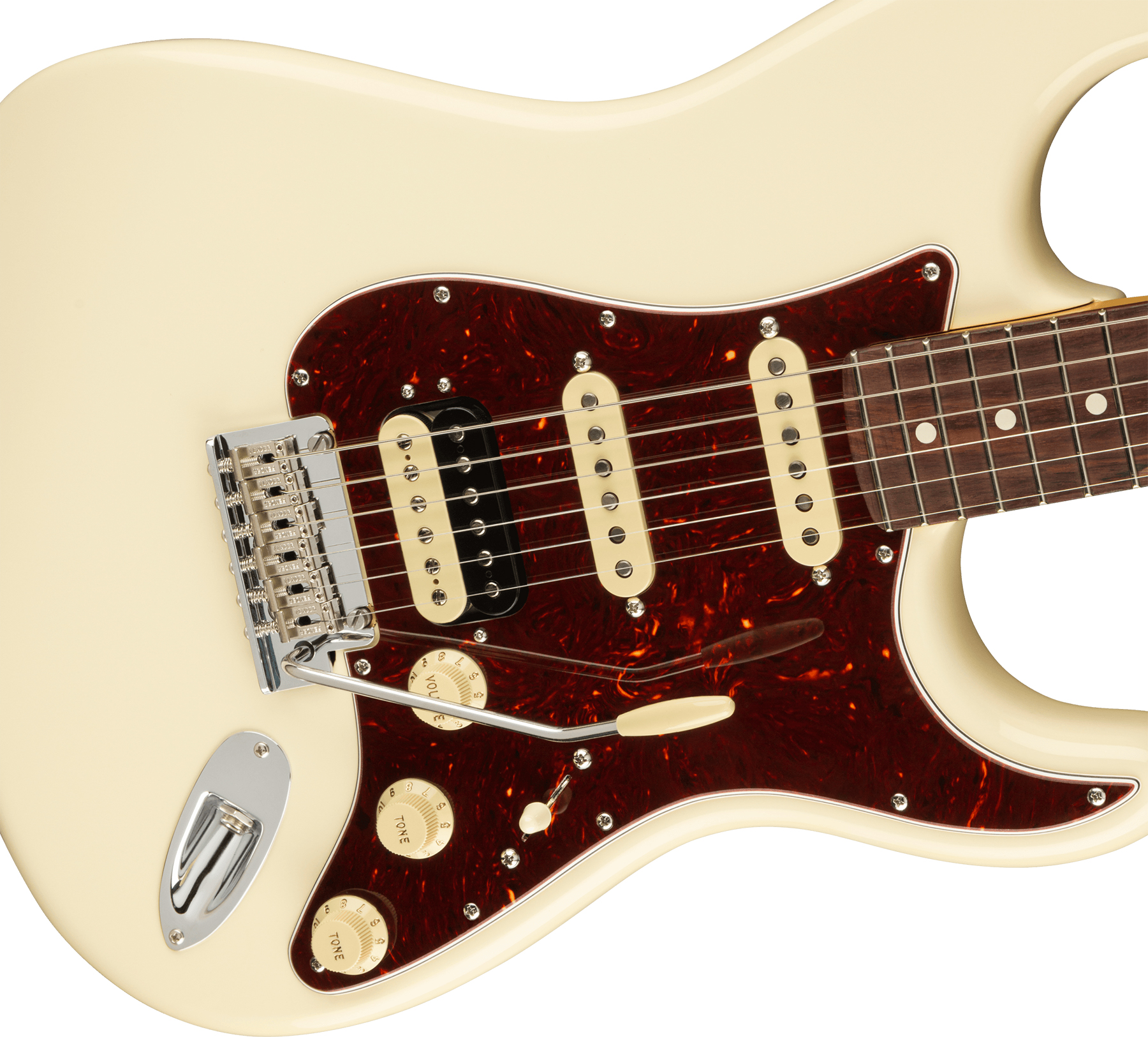 Fender Strat American Professional Ii Hss Usa Rw - Olympic White - Elektrische gitaar in Str-vorm - Variation 2