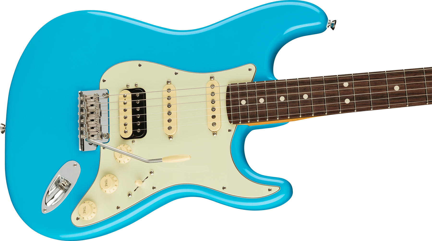 Fender Strat American Professional Ii Hss Usa Rw - Miami Blue - Elektrische gitaar in Str-vorm - Variation 2