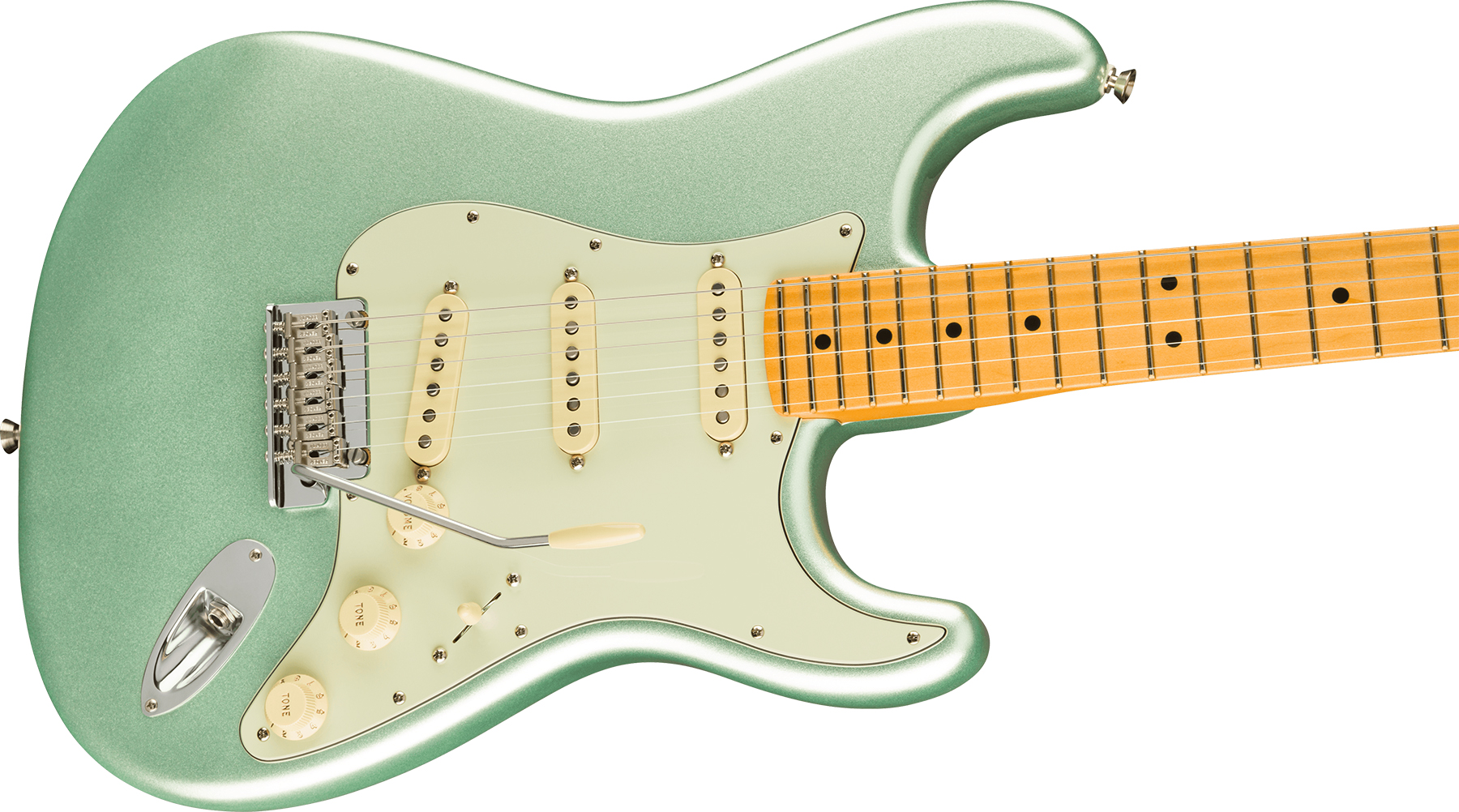 Fender Strat American Professional Ii Lh Gaucher Usa Mn - Mystic Surf Green - Linkshandige elektrische gitaar - Variation 3